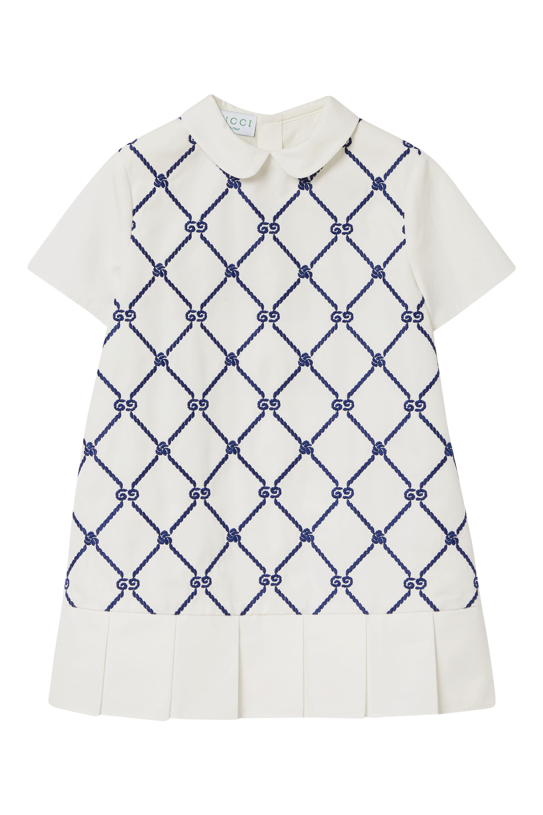 Kids Embroidered Cotton Dress