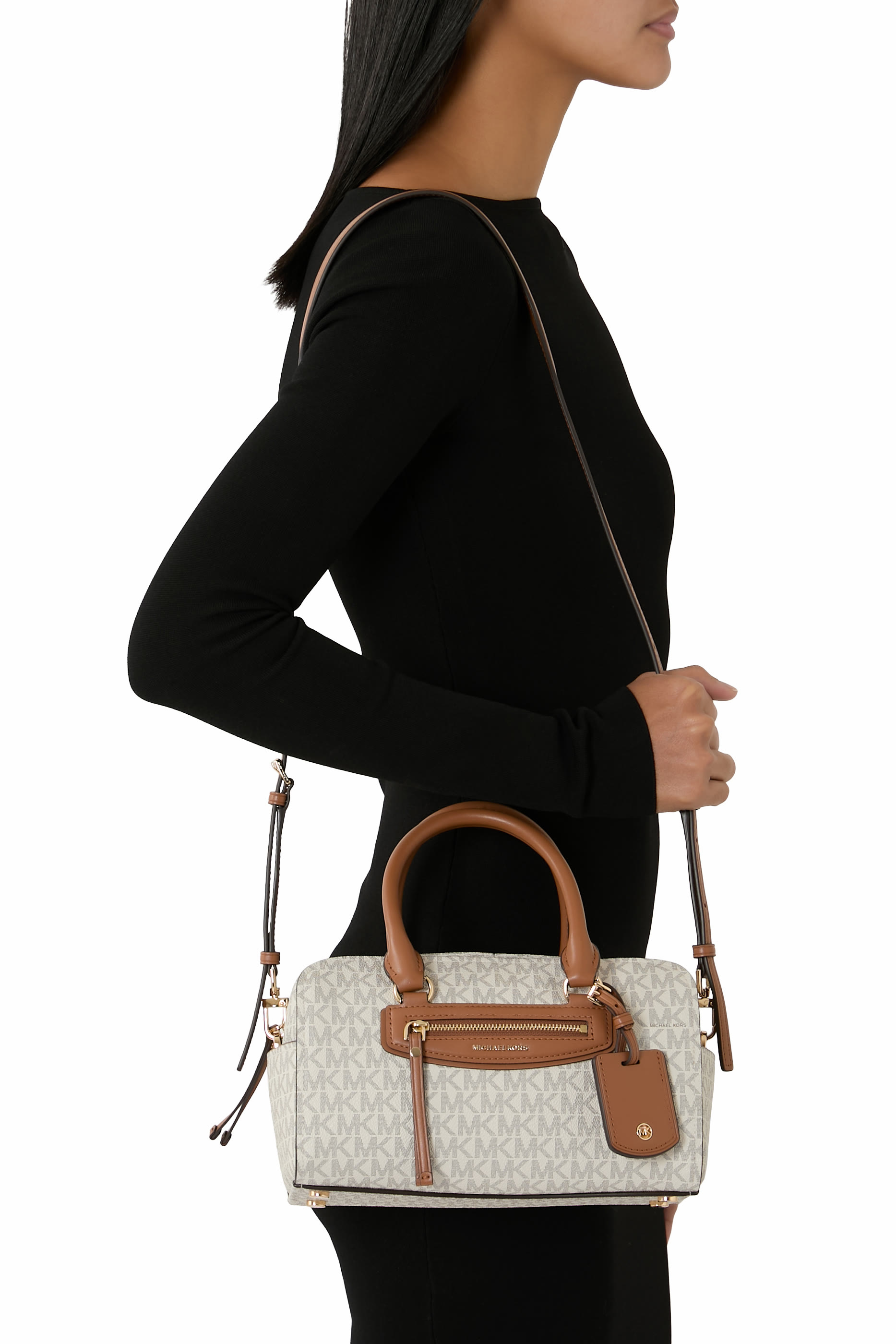 Jet Set Travel Extra-Small Signature Logo Duffel Crossbody Bag