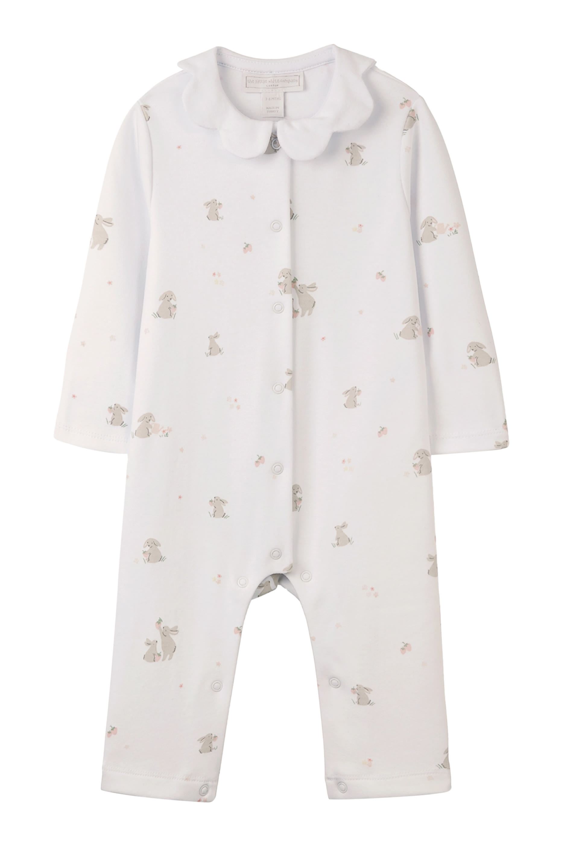 Kids Organic Cotton Hoppy Bunny Sleepsuit