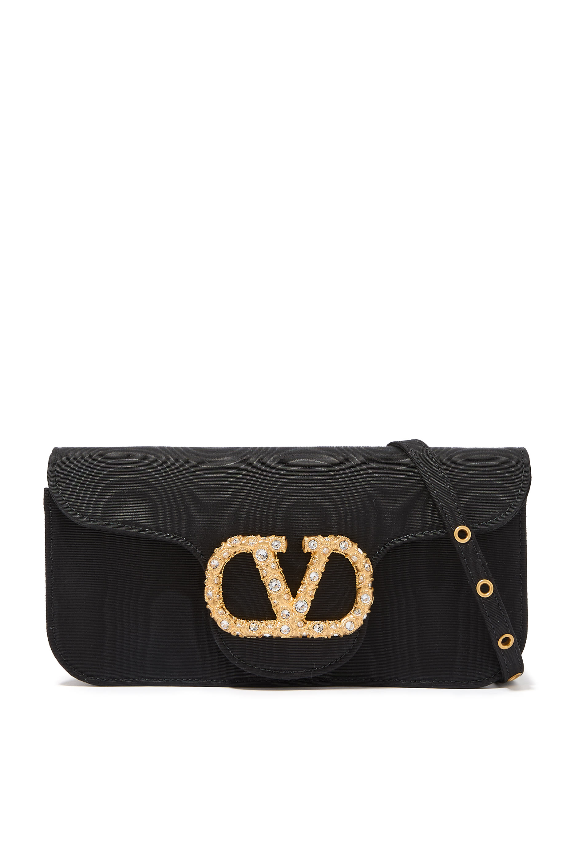 Loco Moiré Fabric Clutch