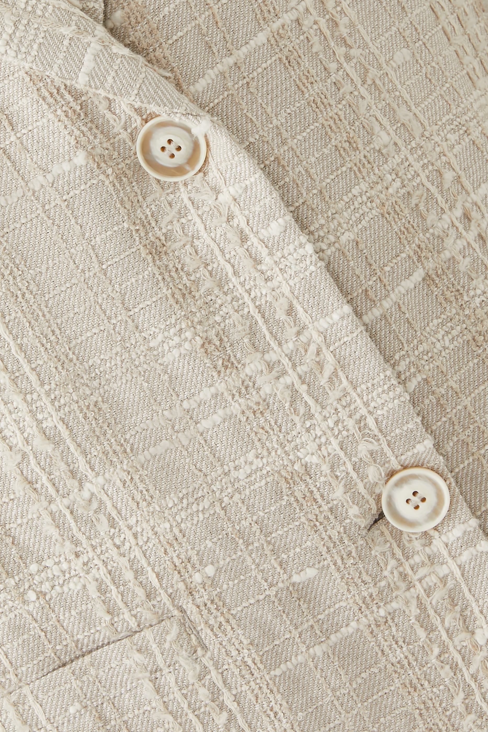 Tweed Check Effect Blazer