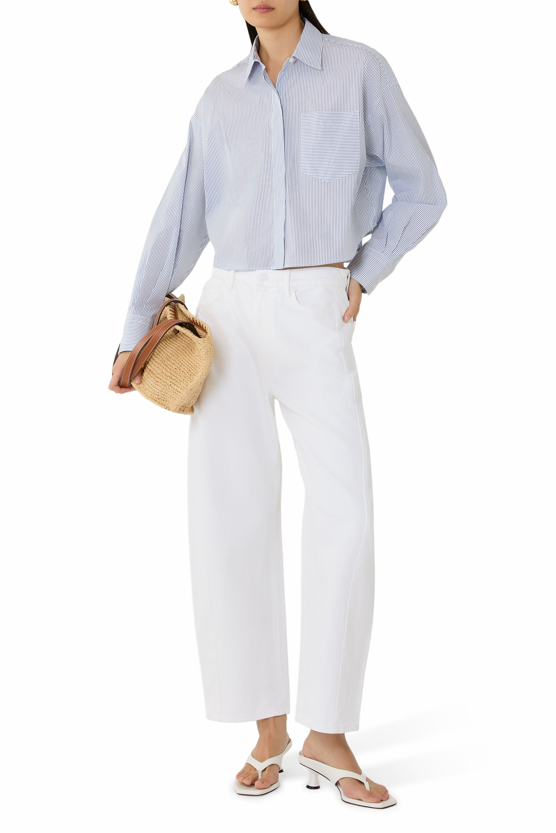 The Full Pipe Ankle Jeans