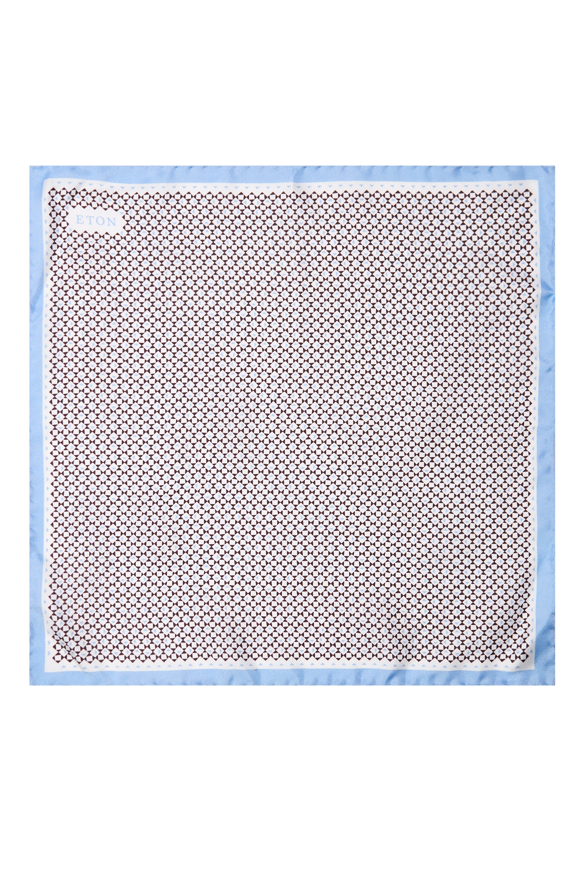 Geometric Silk Twill Pocket Square 