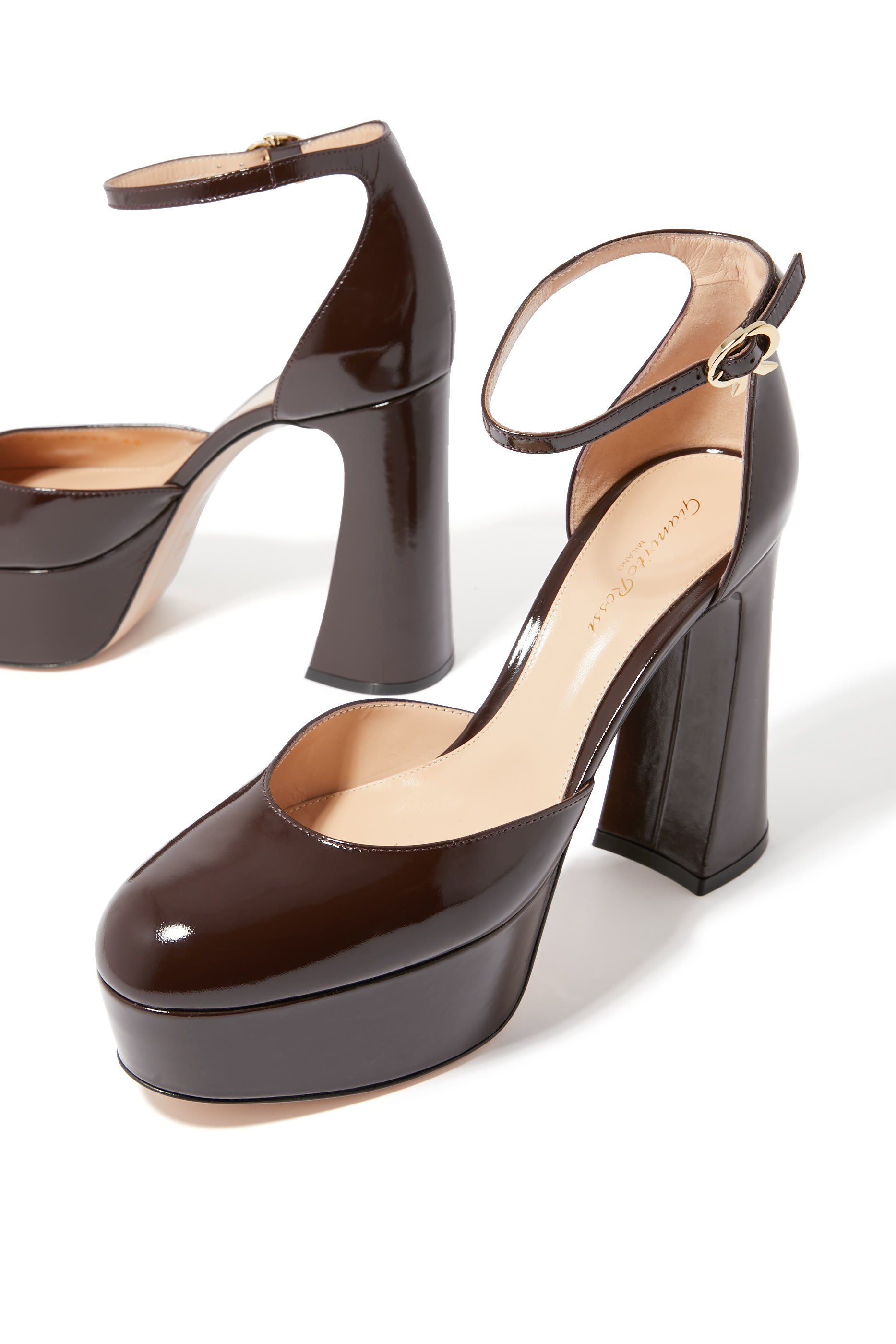 Hilary 70 Patent Leather Platform Pumps