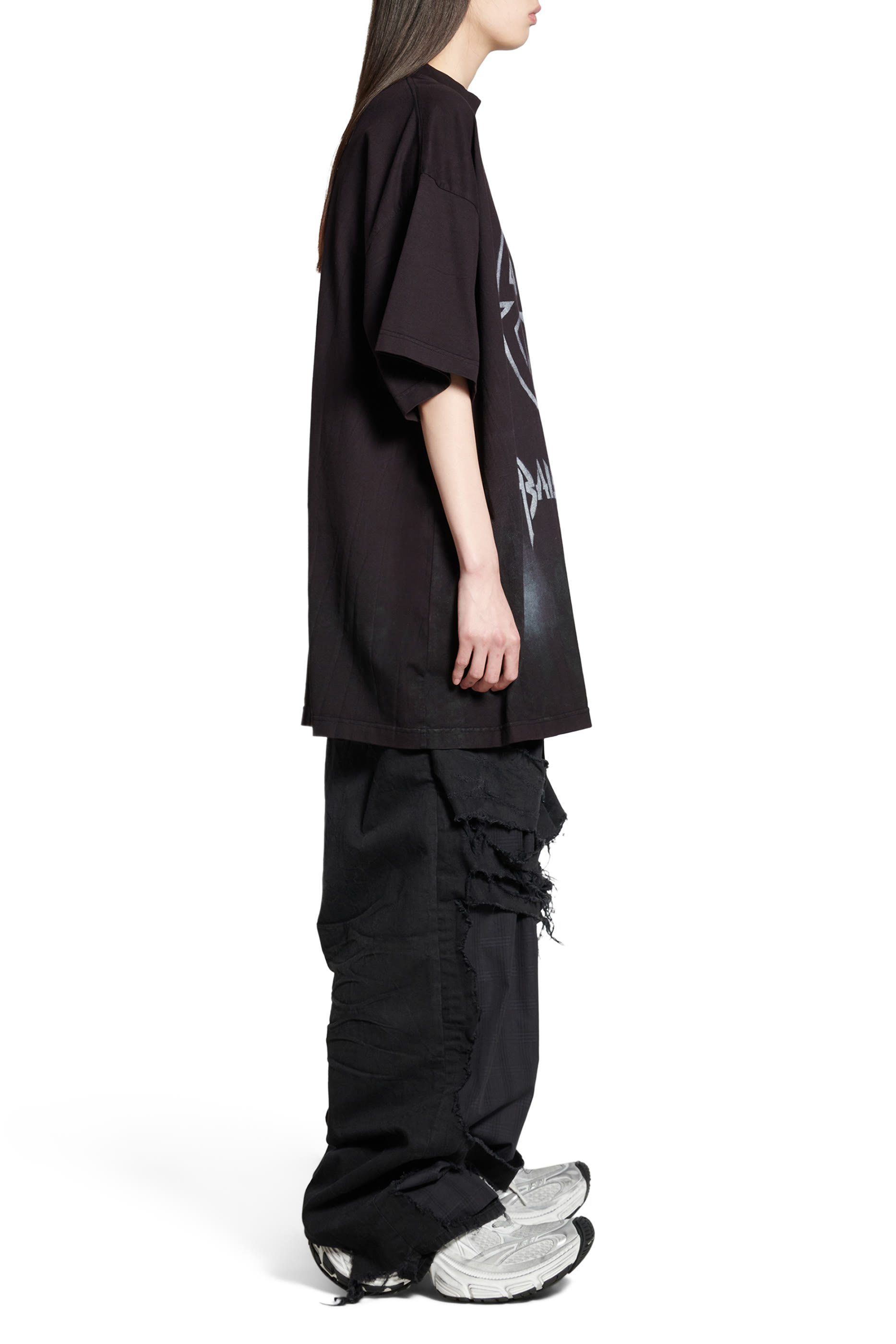 Metal BB Stencil Oversized T-Shirt