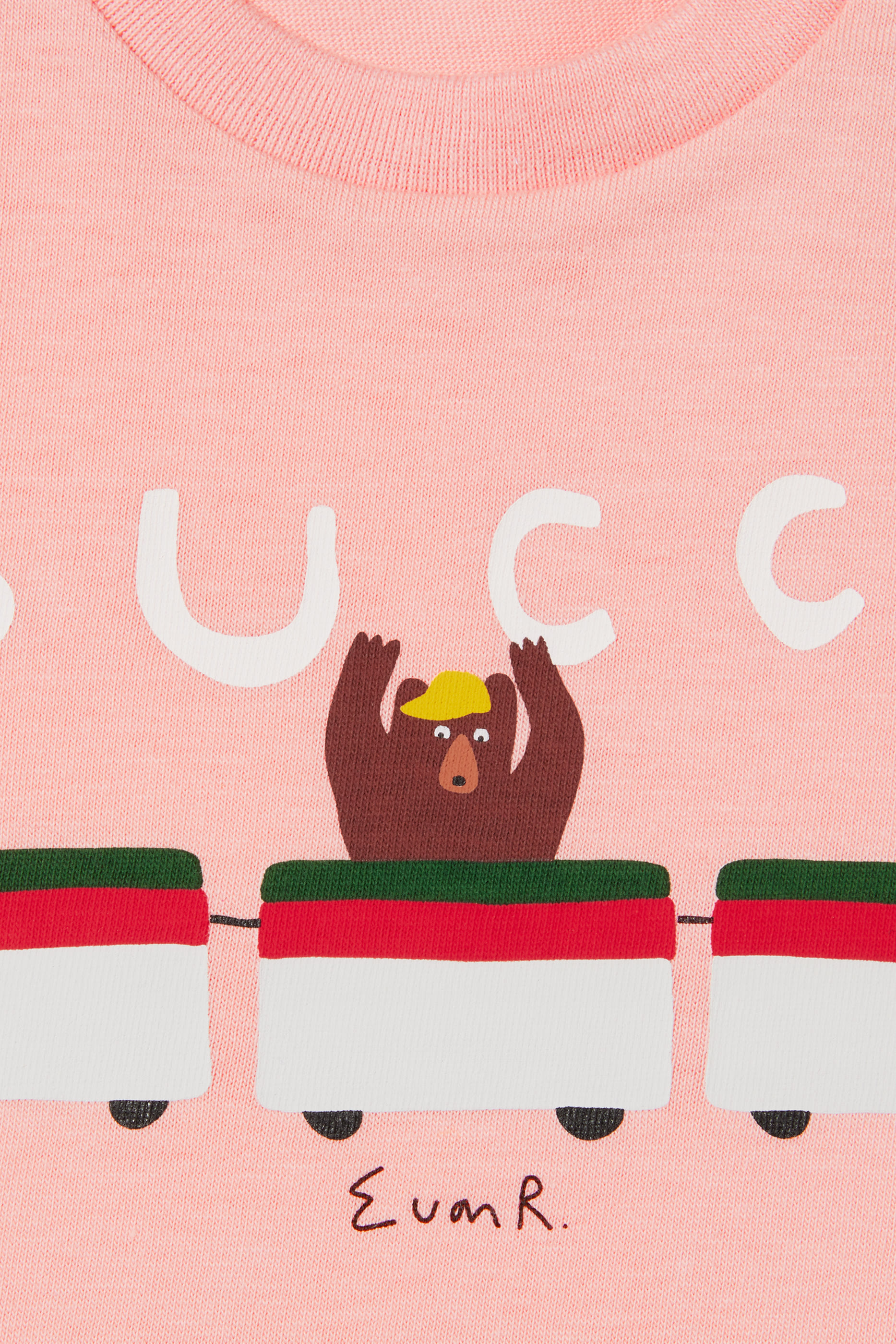 Kids Logo-Print Bear Cotton T-Shirt