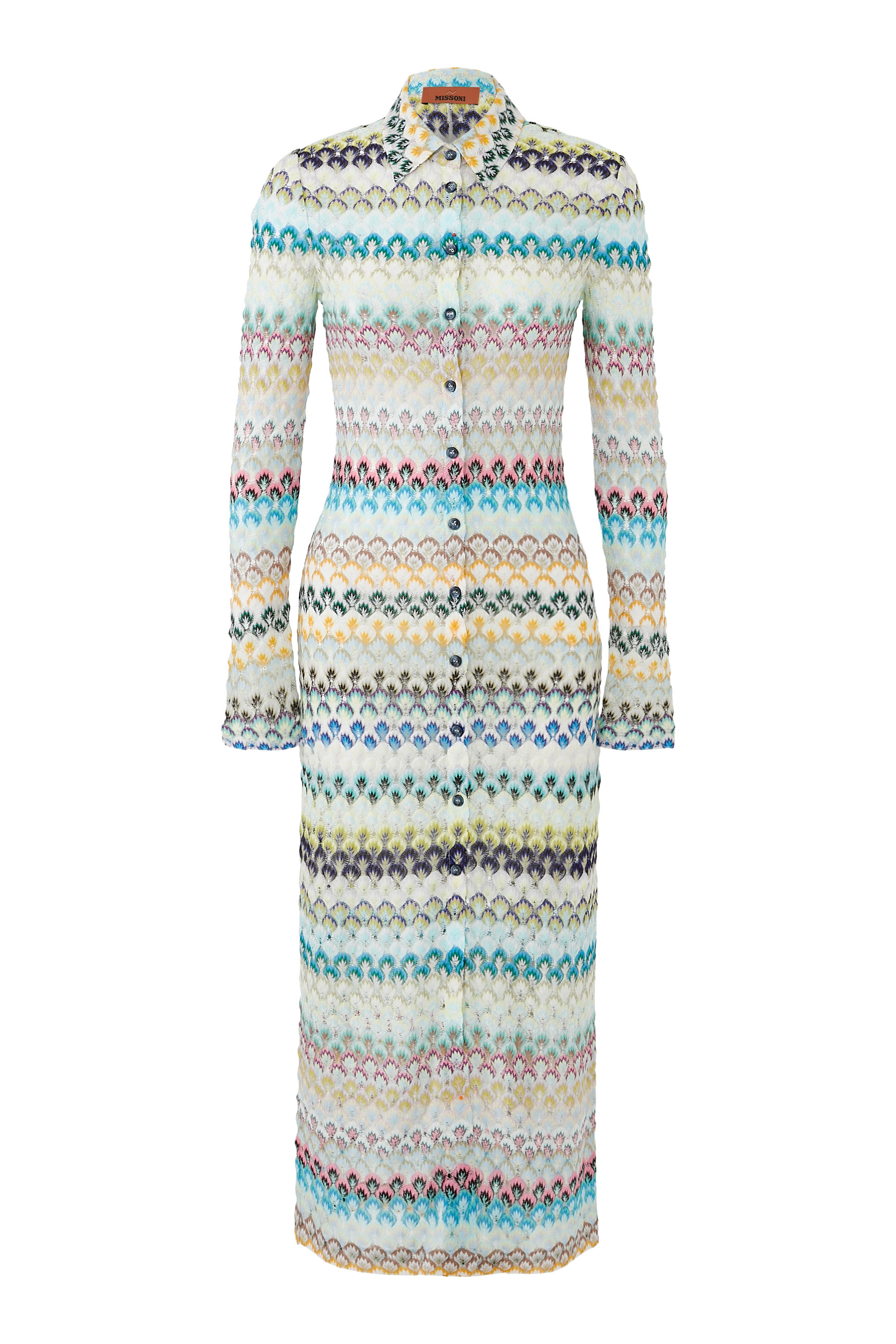  Striped Long Cardigan