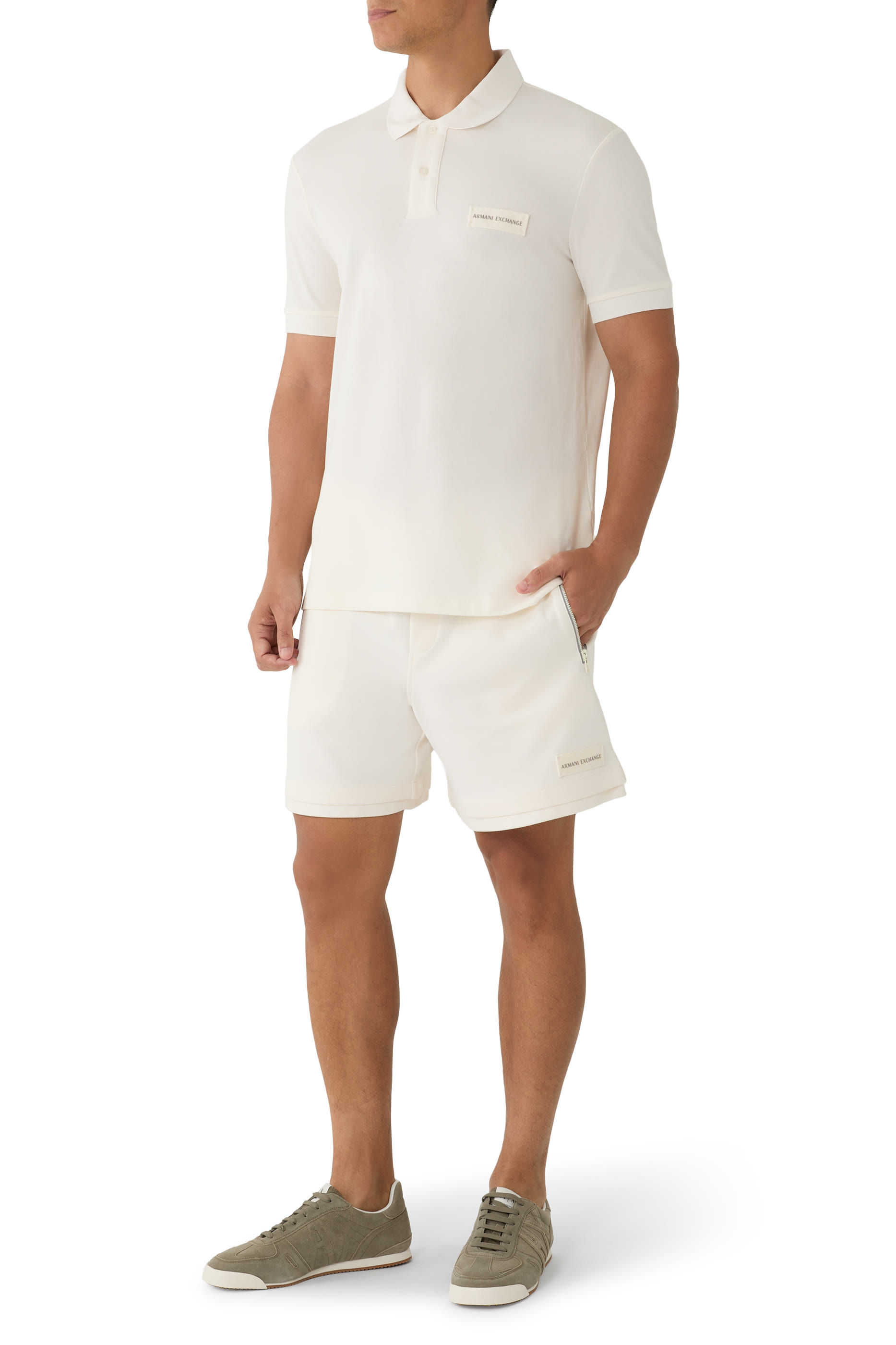 Technical AX Logo Fabric Sneakers