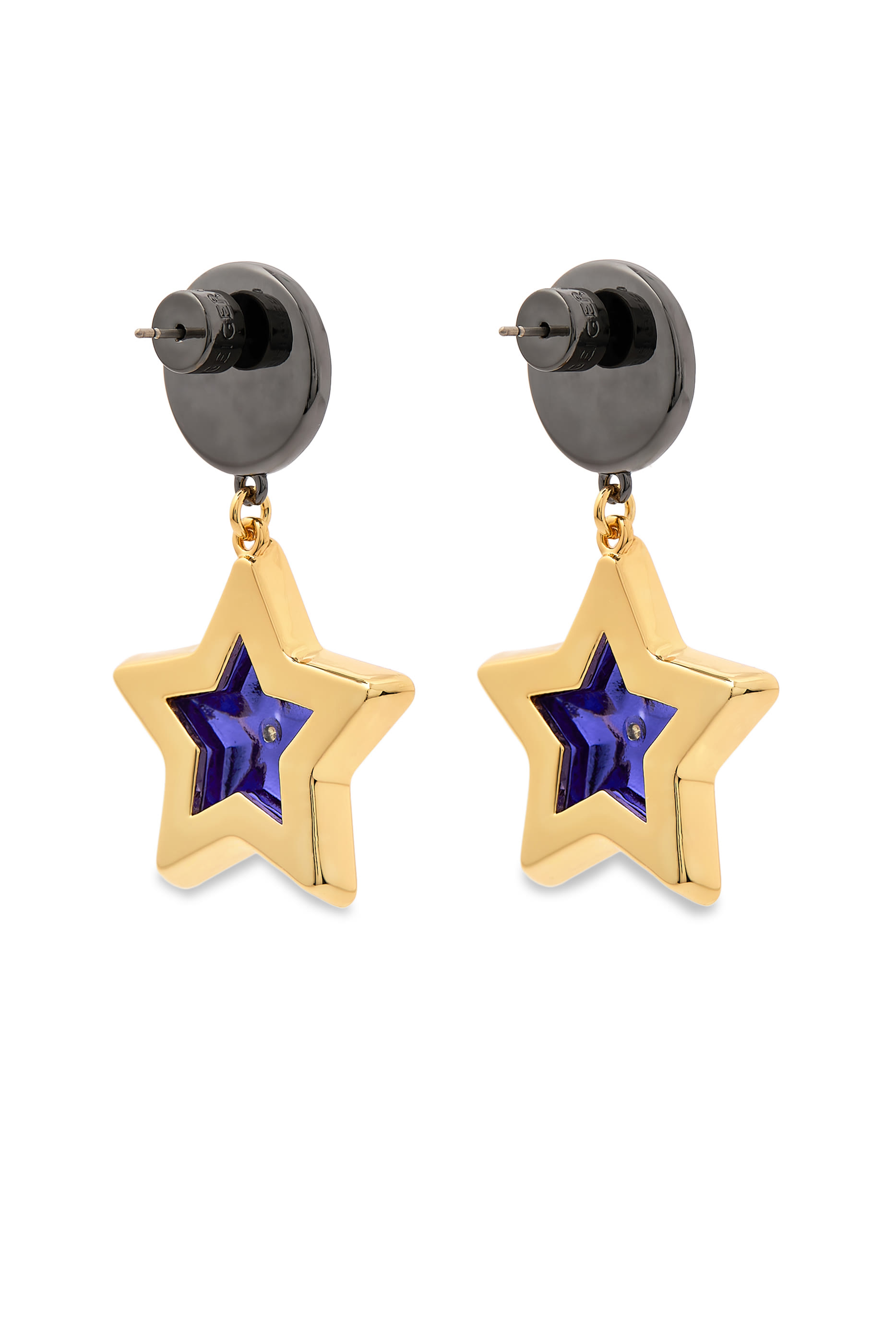 Star Gem Drop Earrings