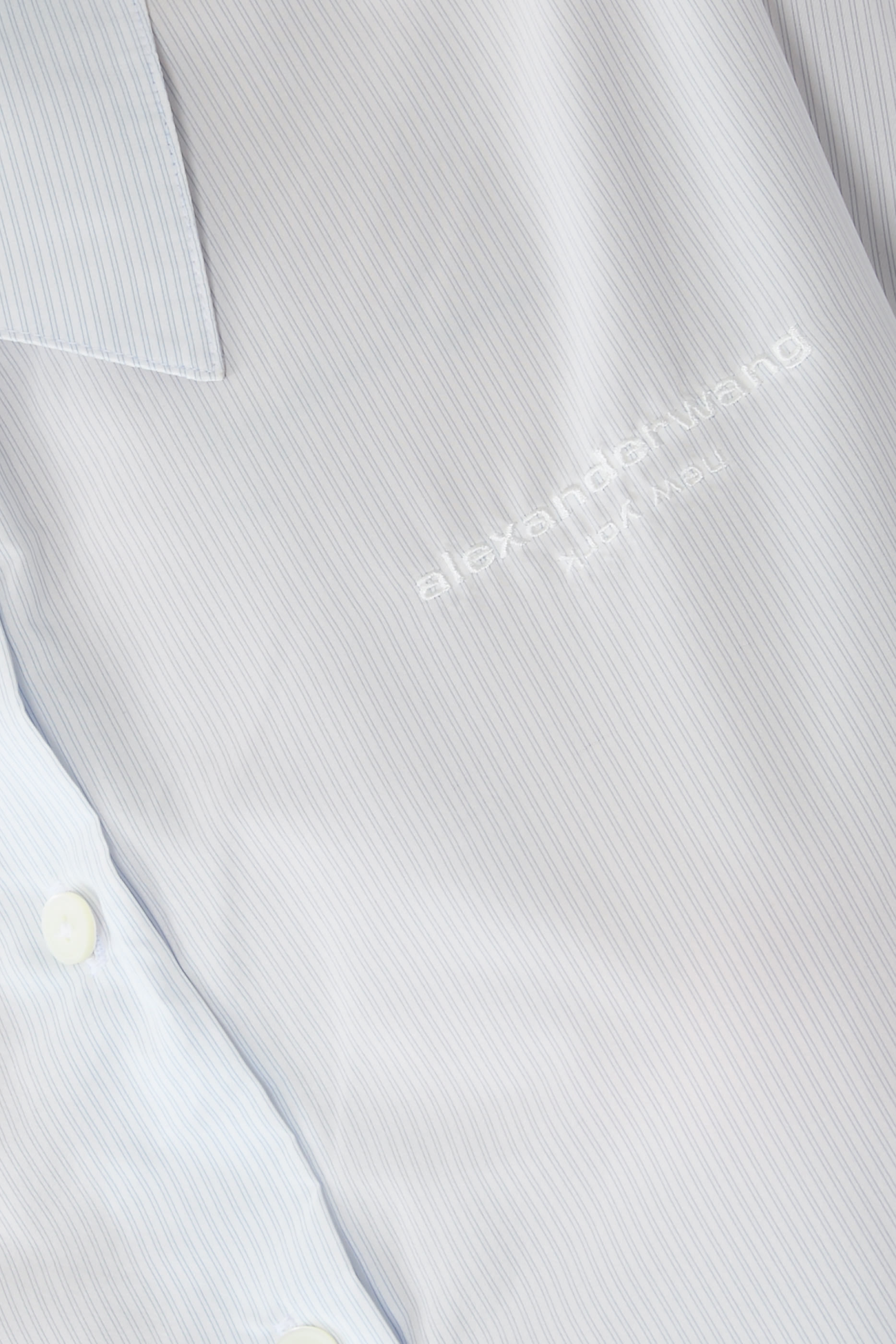 Cropped Shirt with Adjustable Drawcord Hem 
