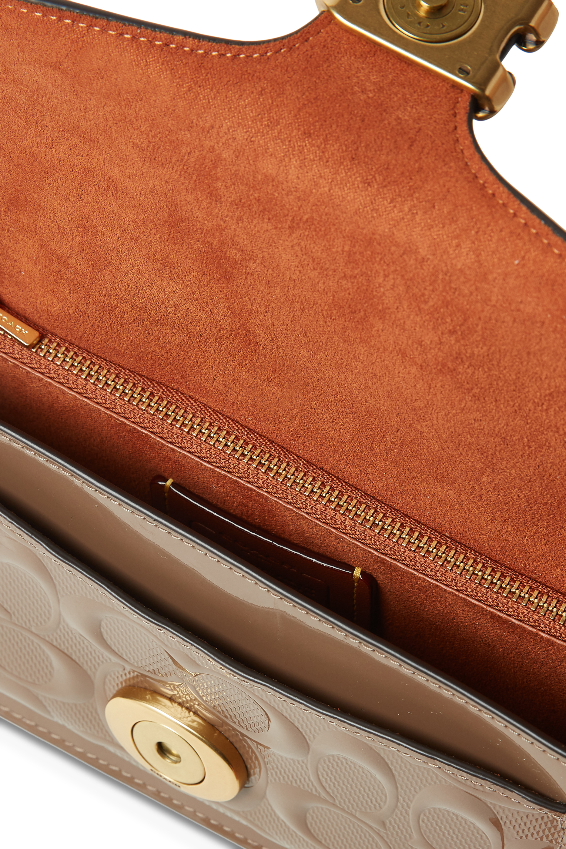 Tabby Signature Patent Leather Clutch Bag