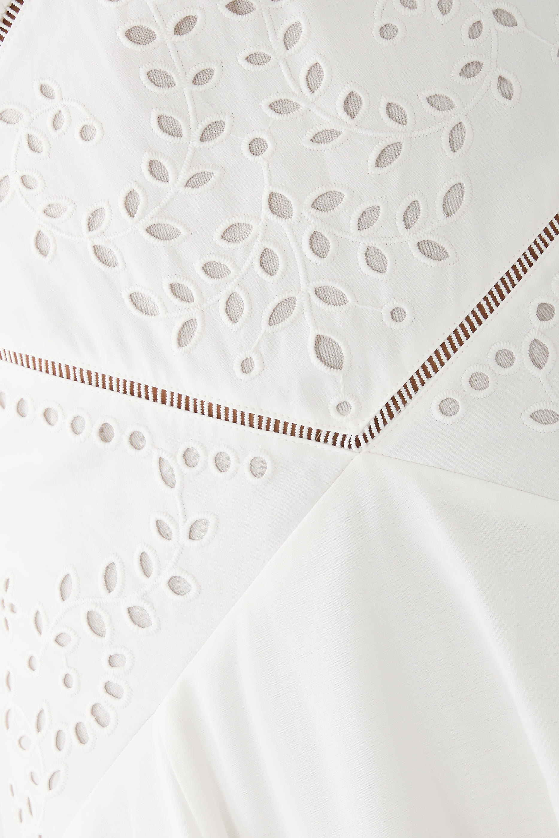 Cotton Embroidered Midi Dress