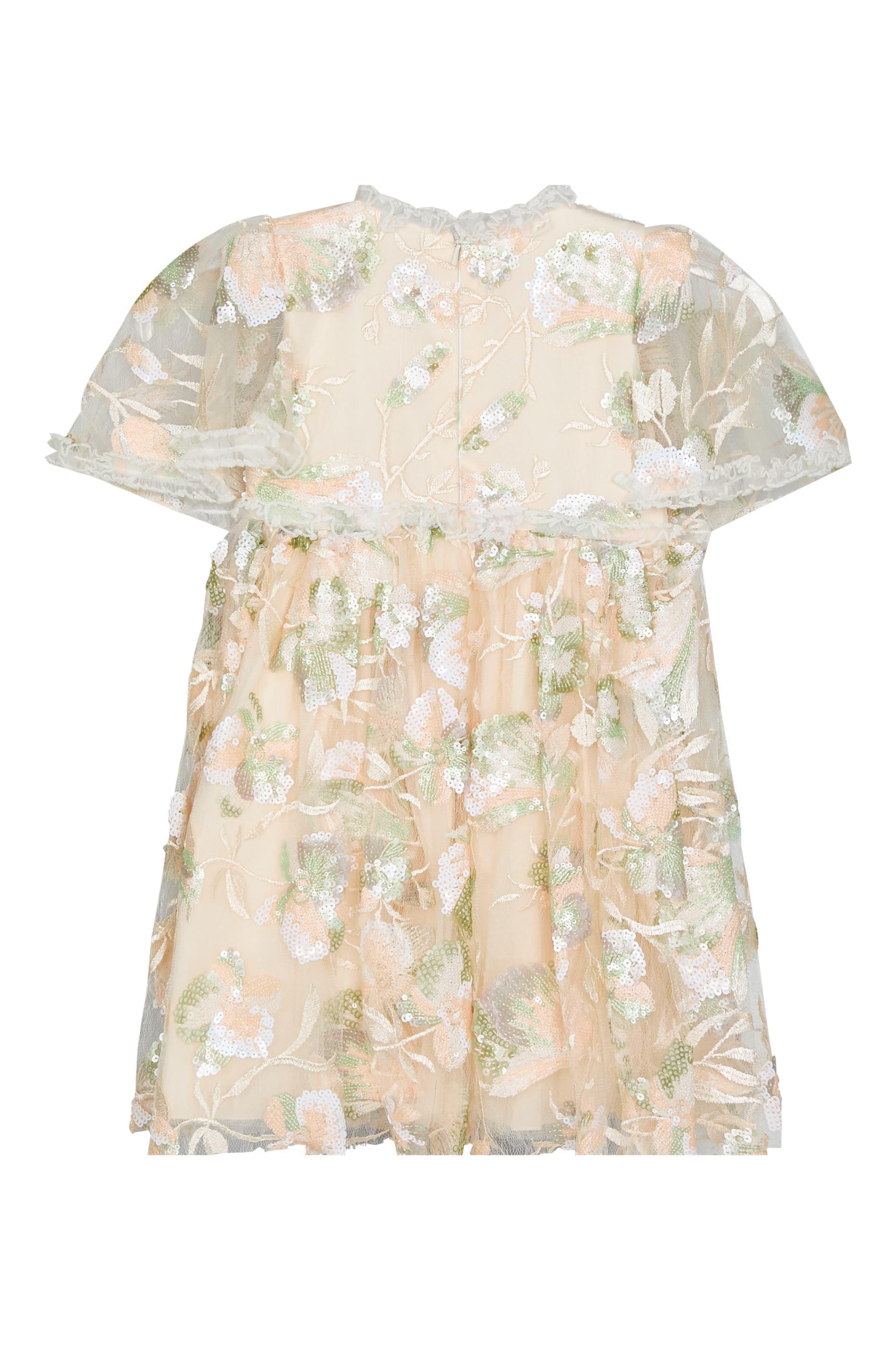 Kids Sequins Floral Dress