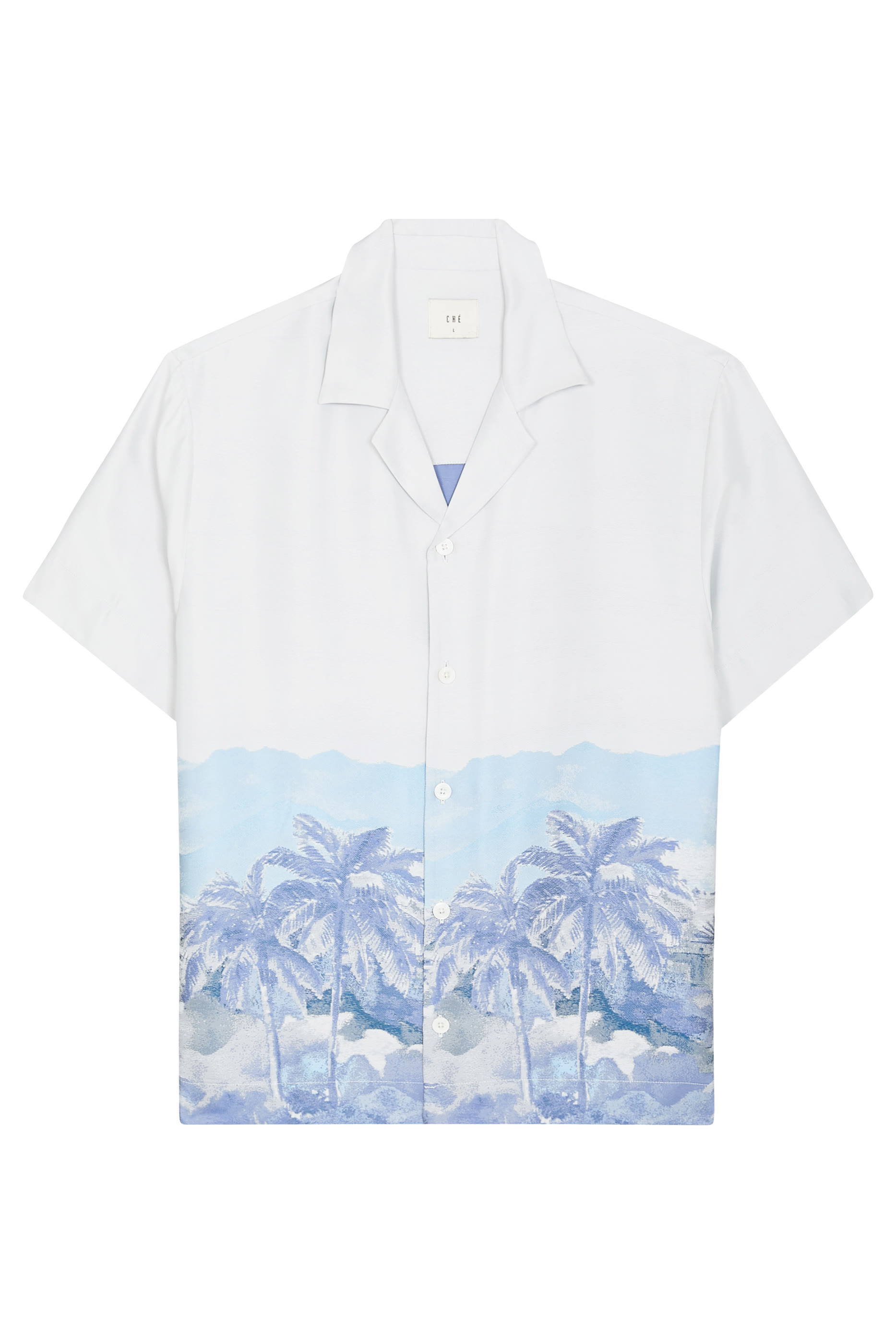 C&eacute;zanne Silk-Blend Jacquard Shirt