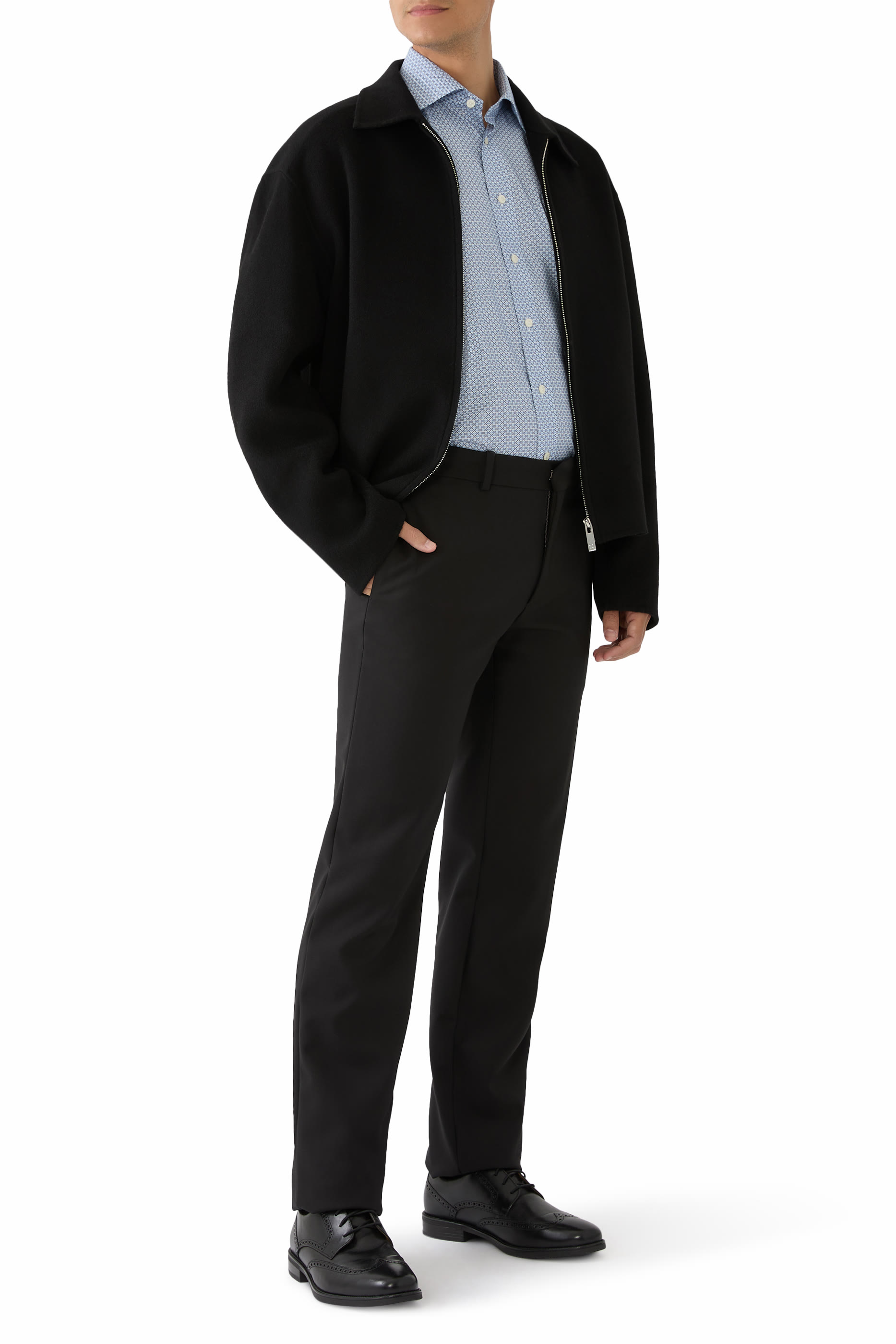 Geometric Signature Twill Shirt