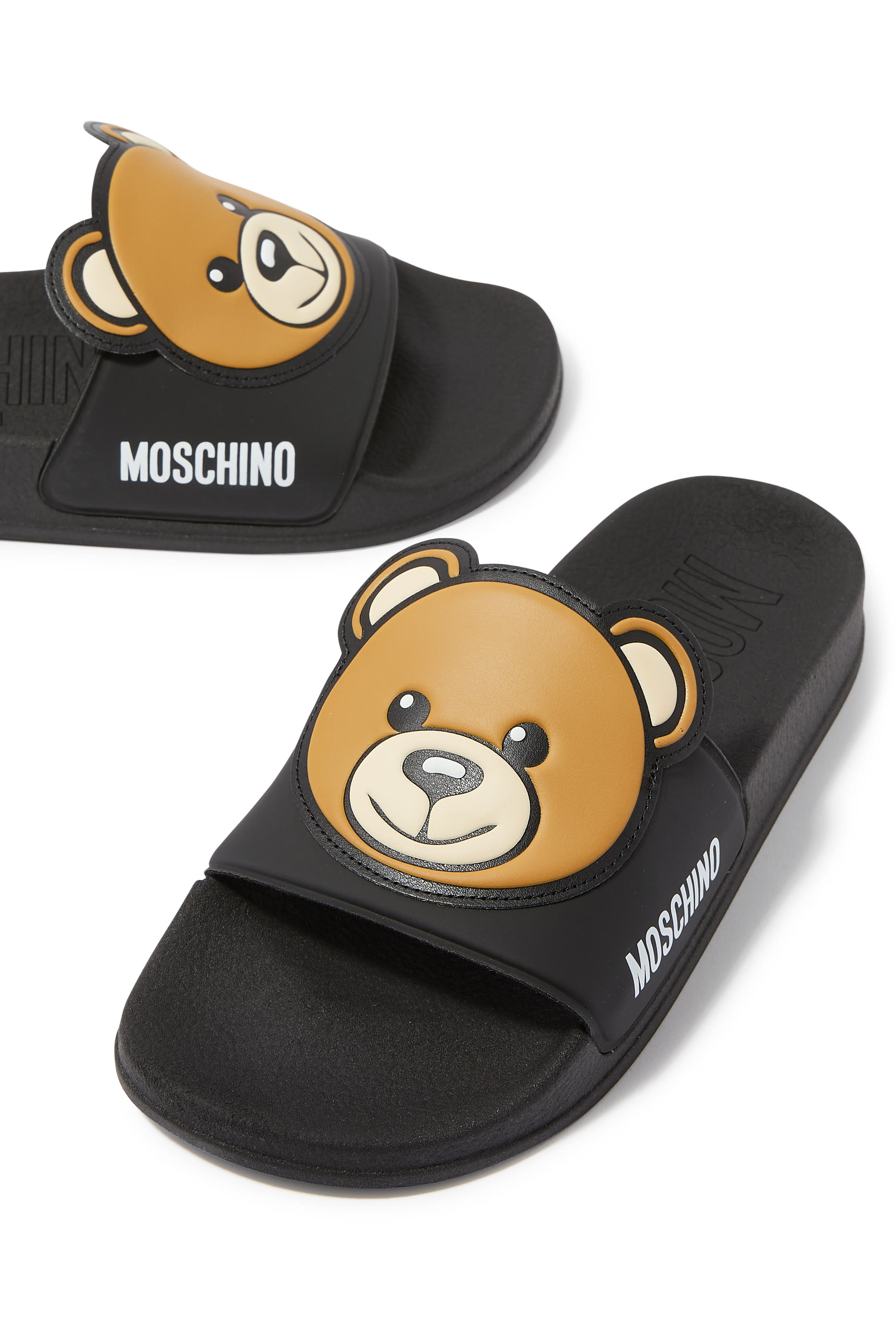 Kids Maxi Teddy Patch Pool Sliders