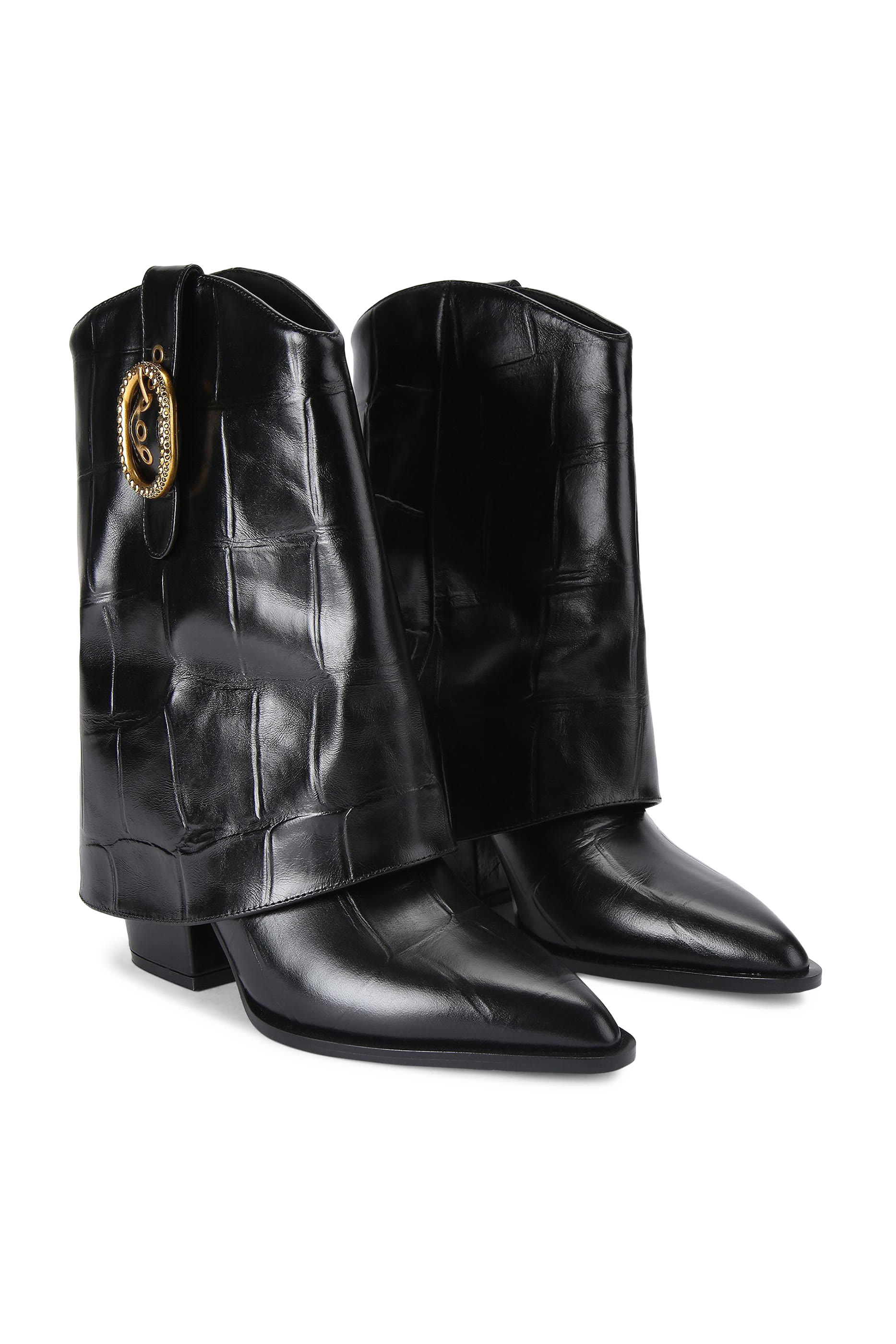 Fold‑Over Ankle Boots