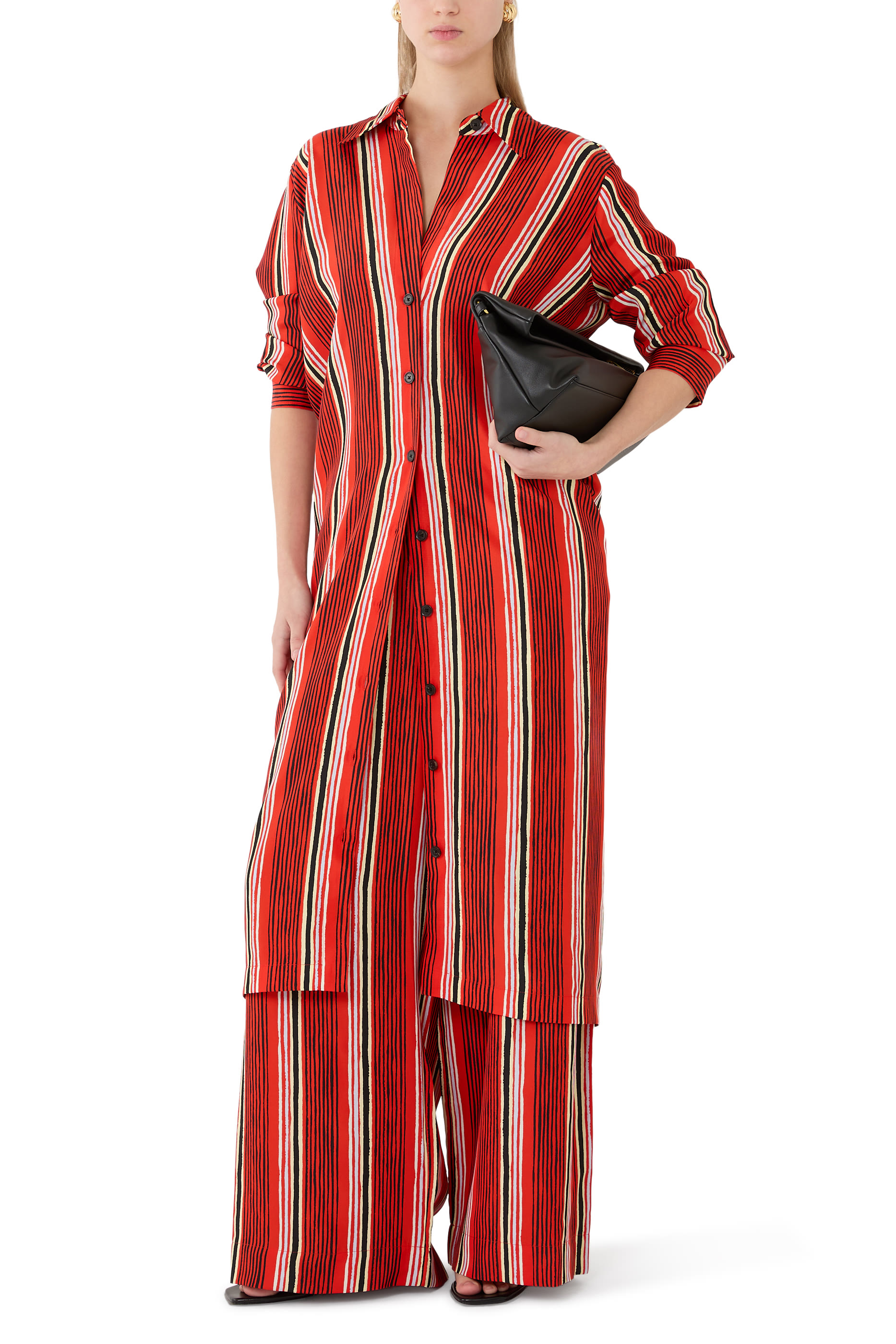 Amira Pants in Printed Silk Habotai