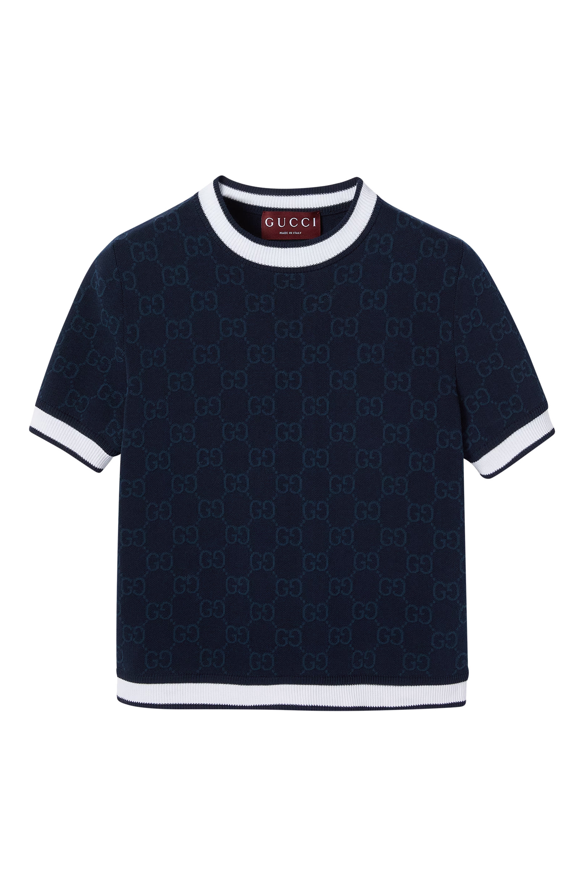 GG Fine Cotton Jacquard Top