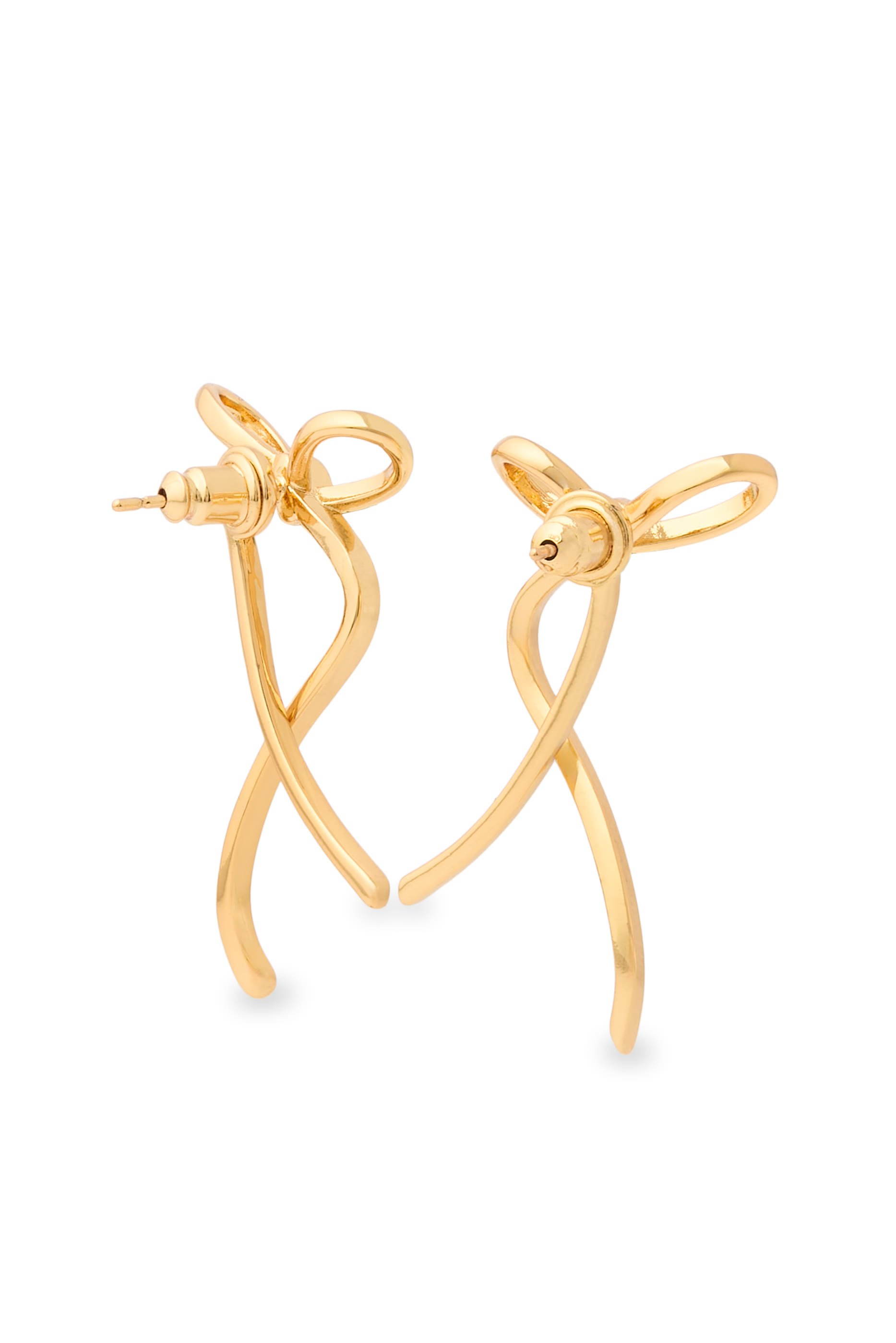 Caroline Bow Earrings,  14k Gold Vermeil Over Sterling Silver