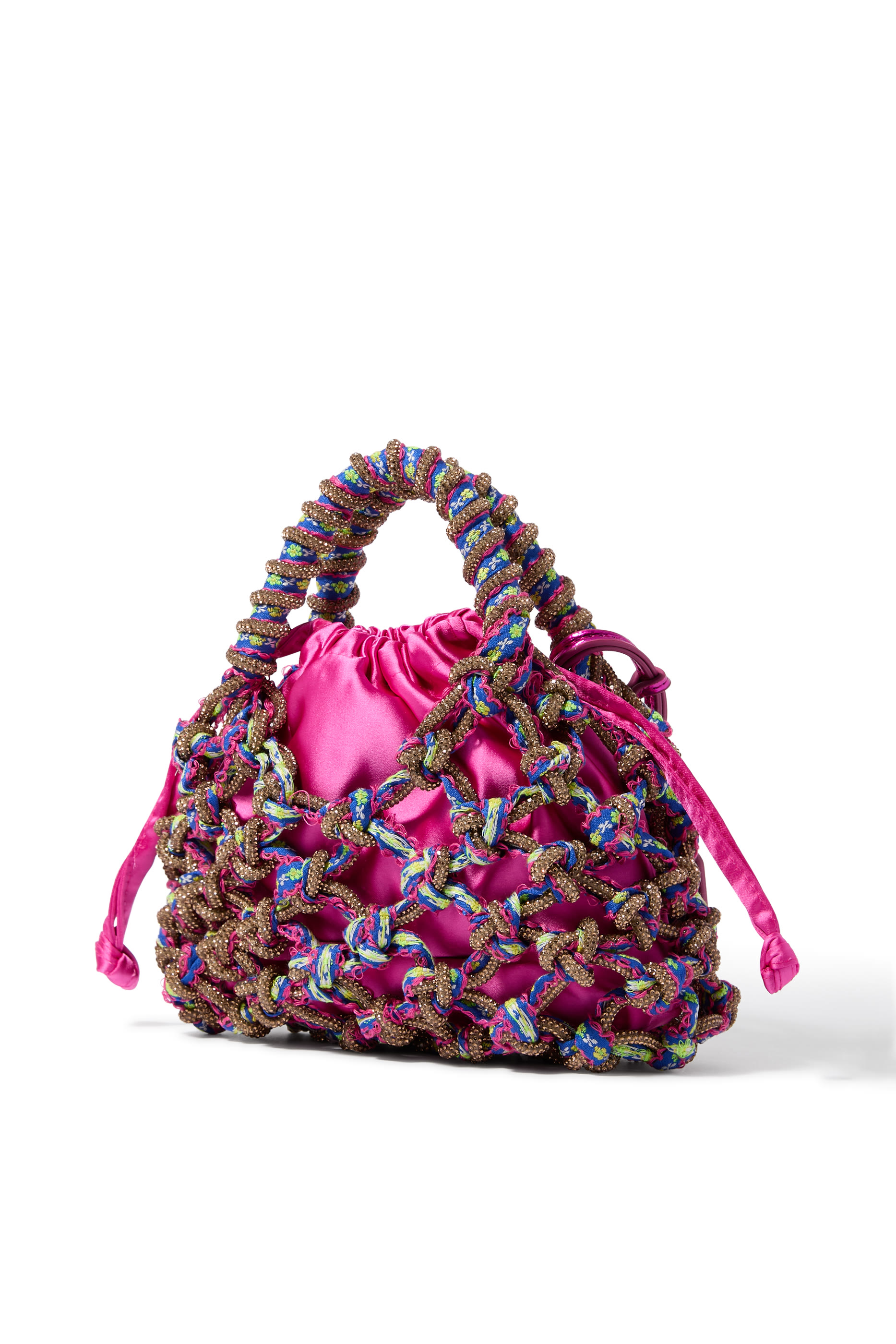 Small Crystal Macramé Bag