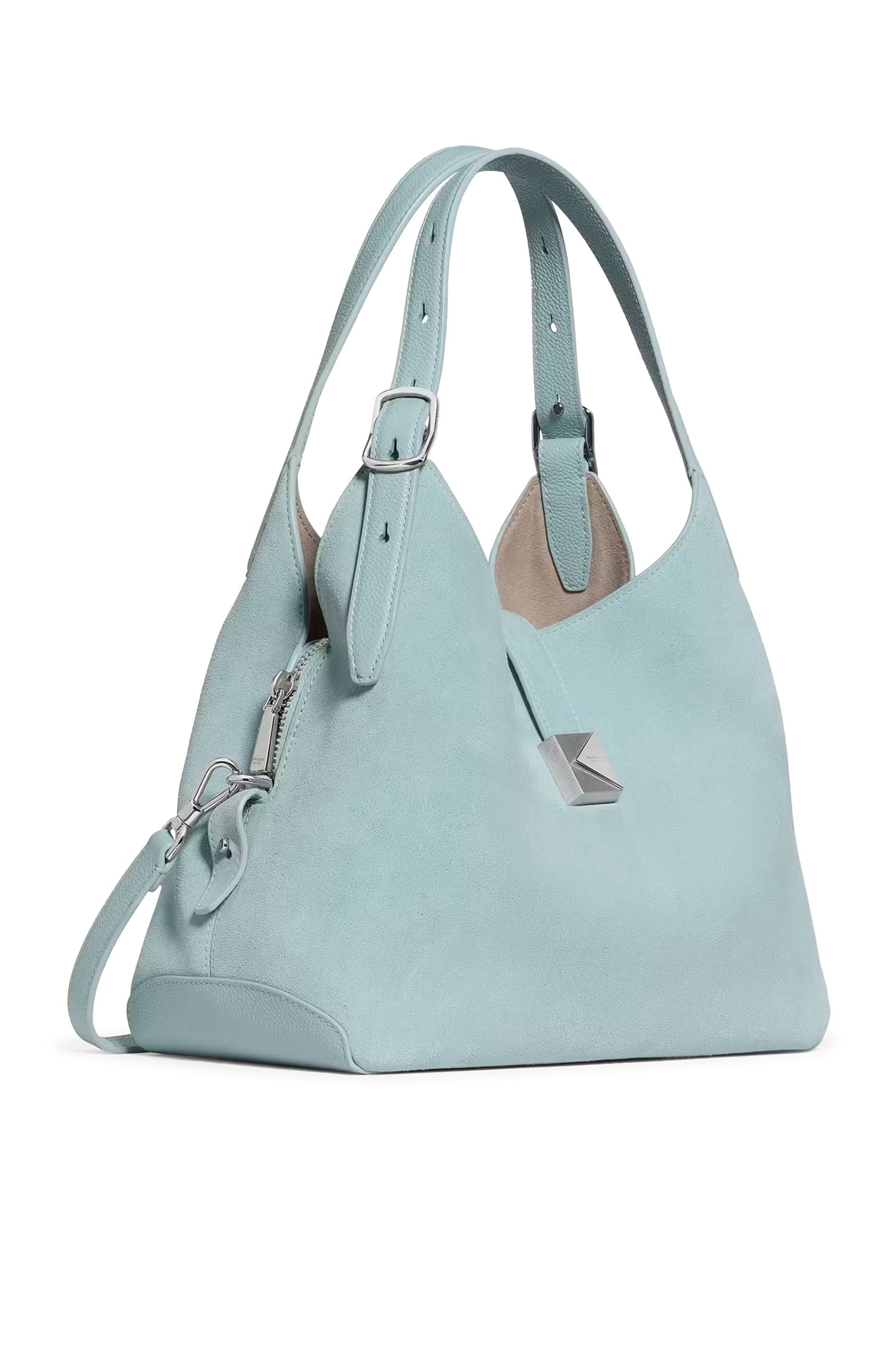 Deco Suede Crossbody Tote Bag