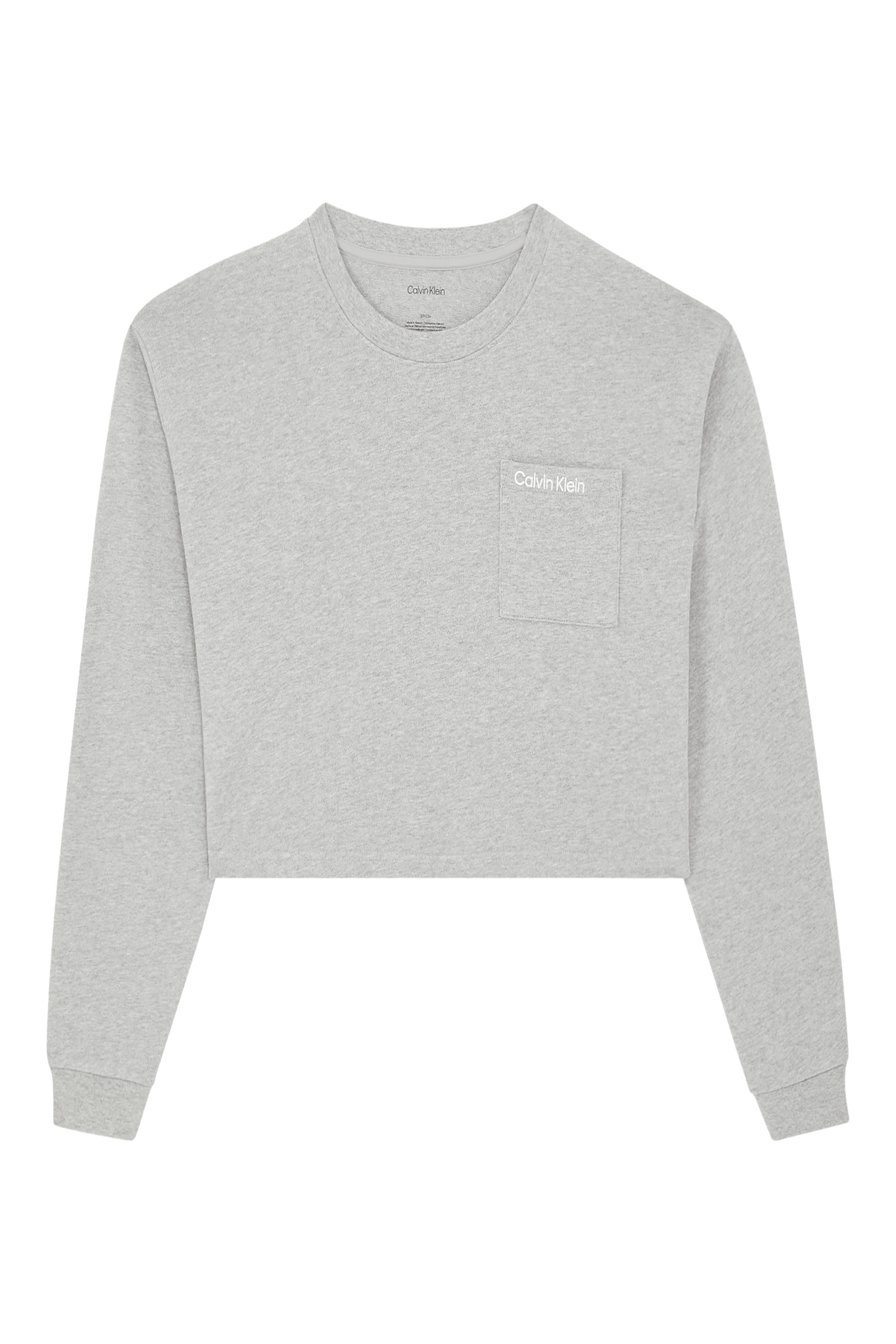 Logo Cotton Jersey Cropped Lounge Top