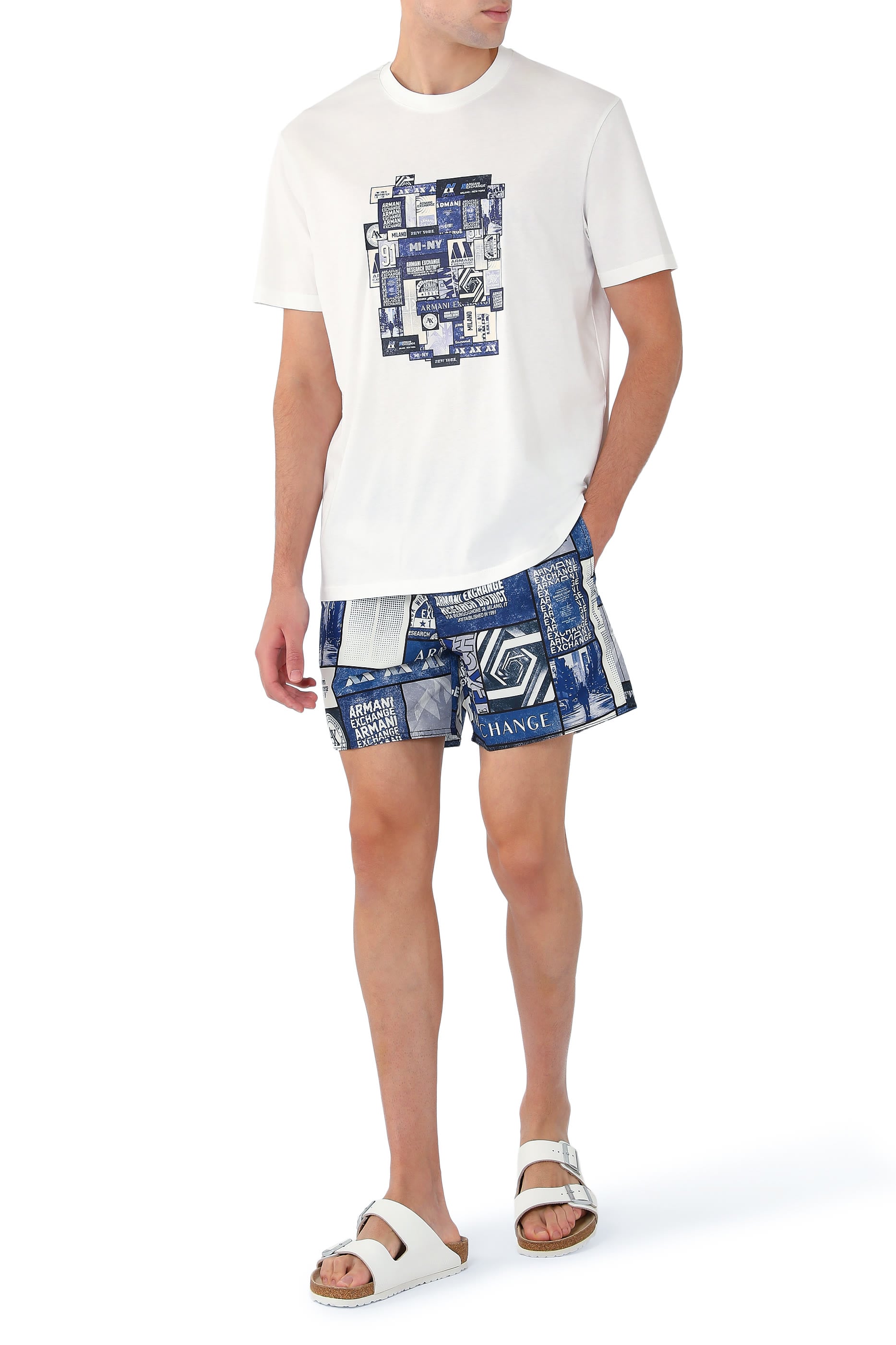 Logo Boxer Swim Trunks