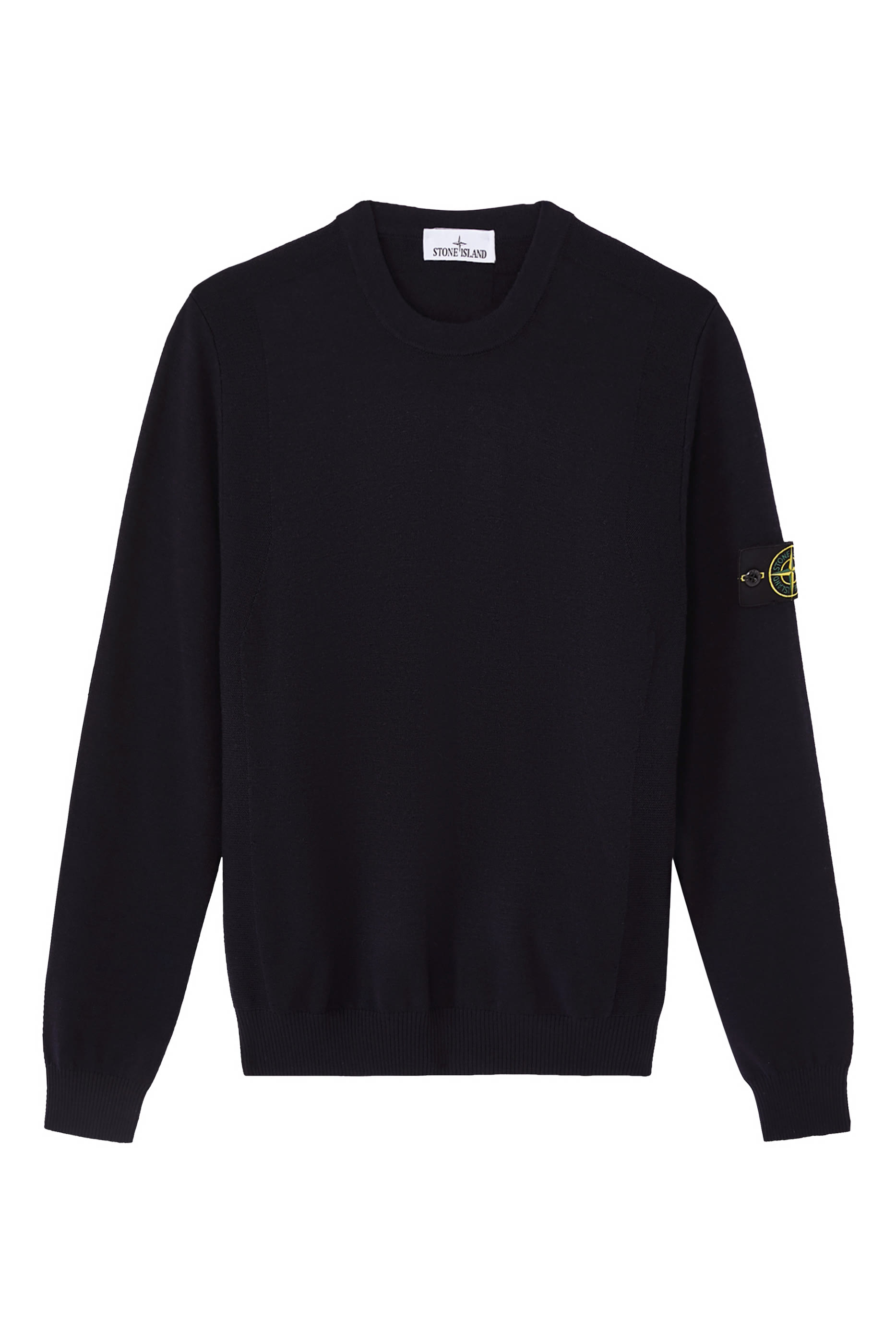 Crewneck Jumper With Reverse Stitch