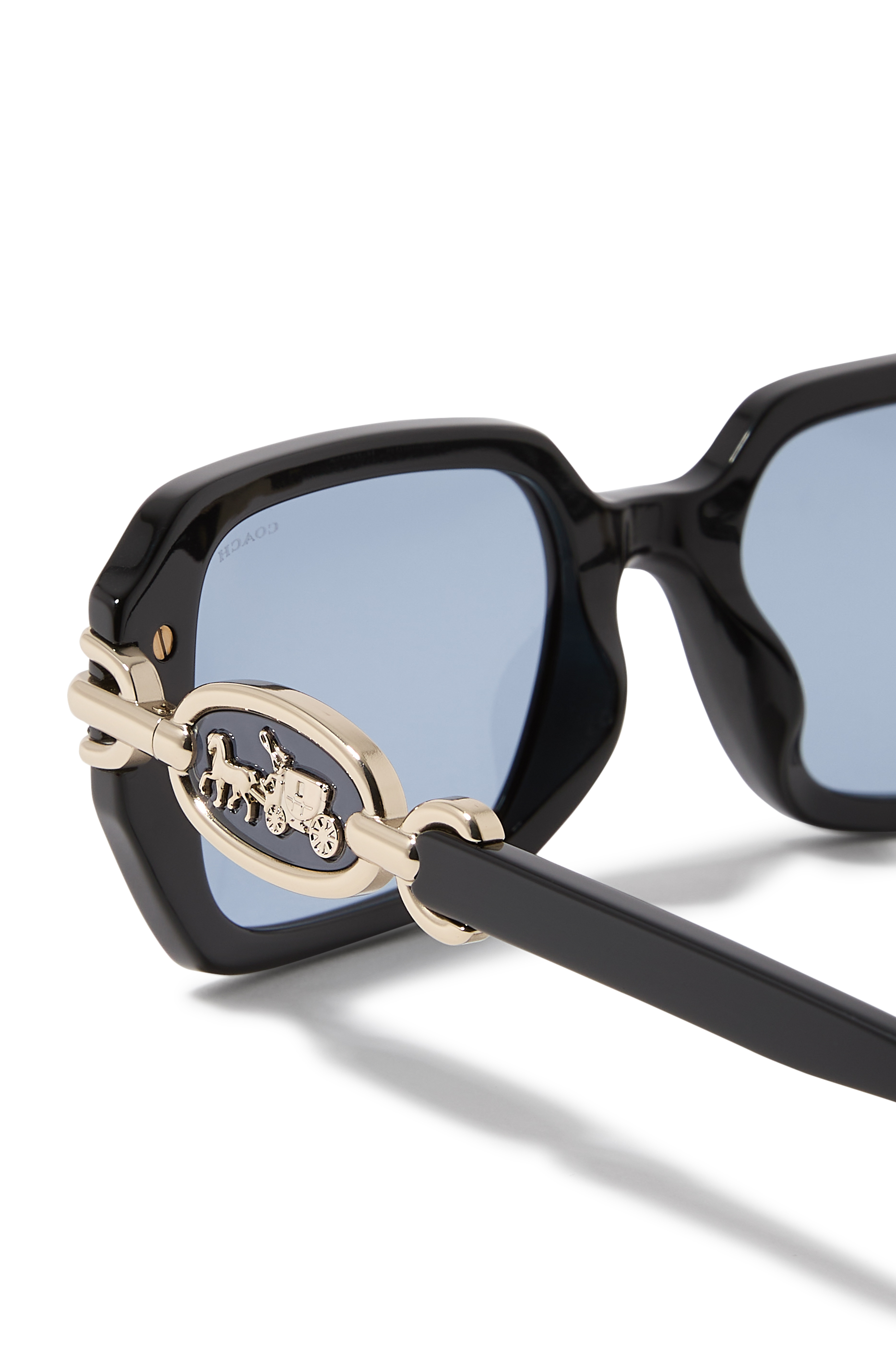 Horse & Carriage Rectangle Sunglasses