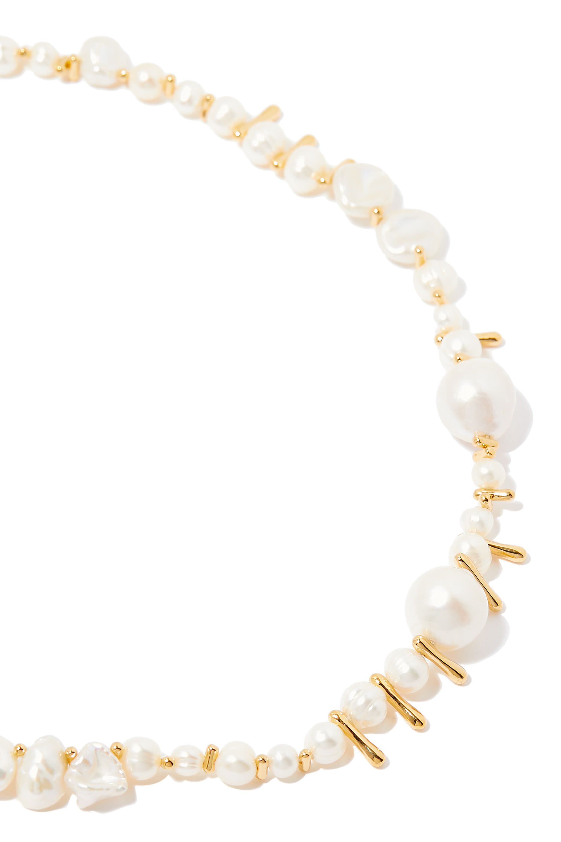 Mixed Pearl Statement Beaded Necklace