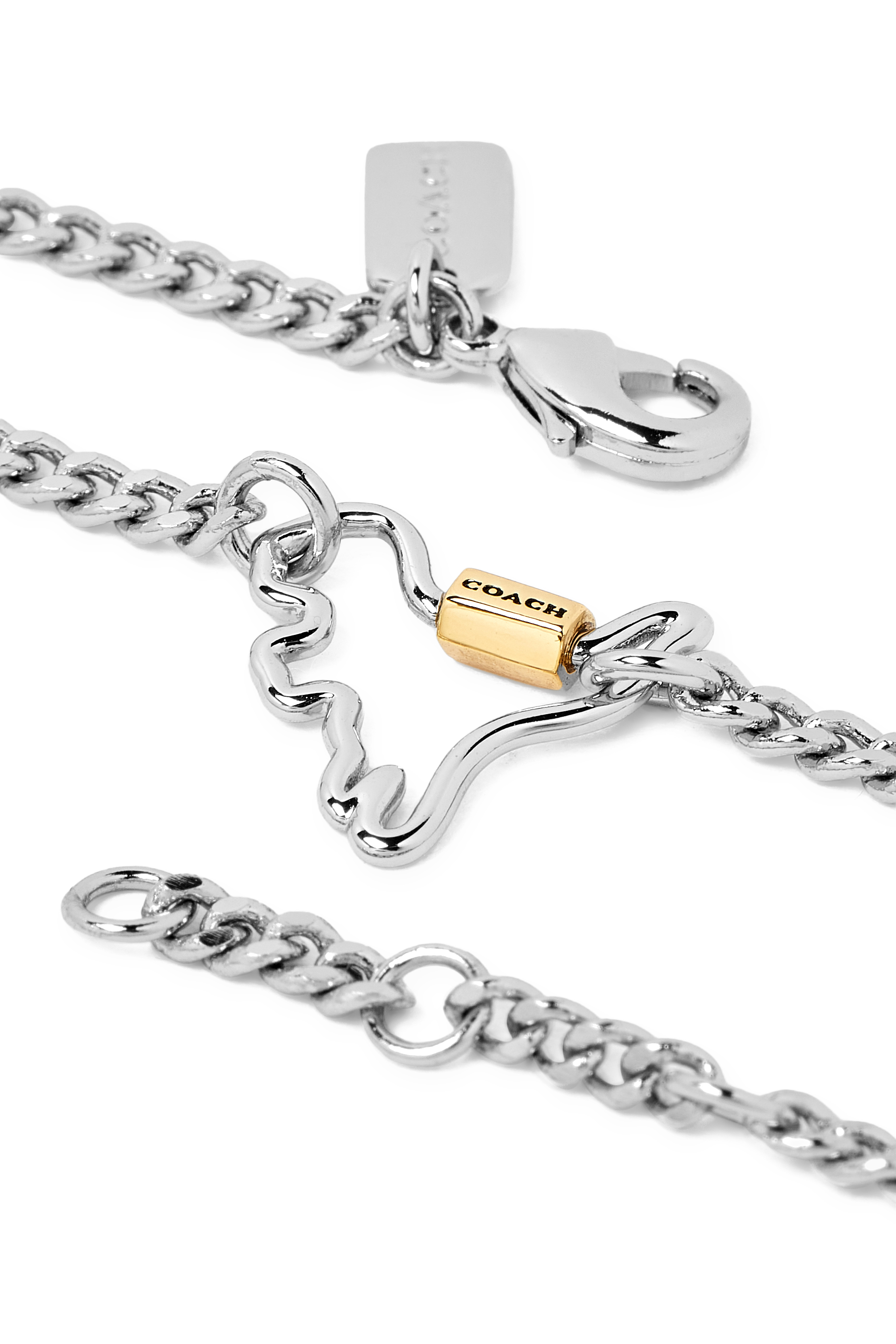 Carabiner Rexy Bracelet, Brass & Cubic Zirconia