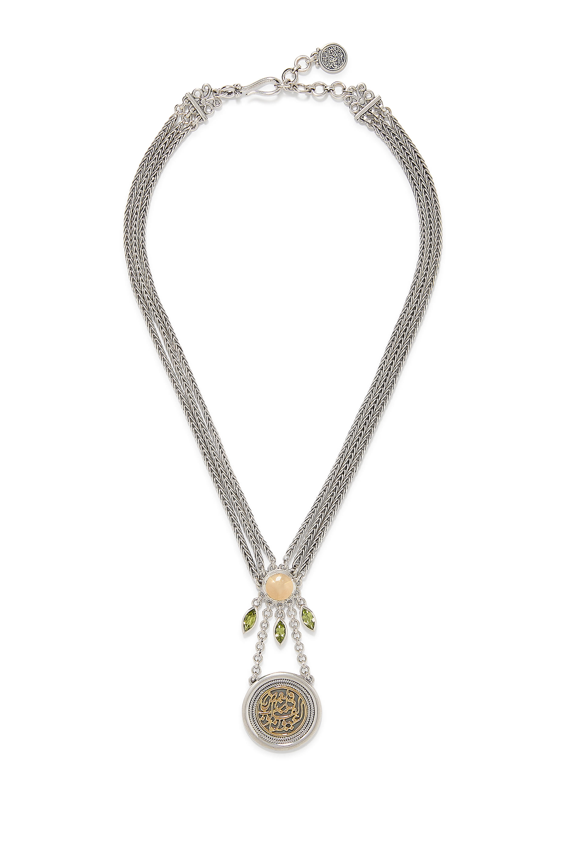 True Vision of the Heart Necklace,  Sterling Silver & 18k Yellow Gold
