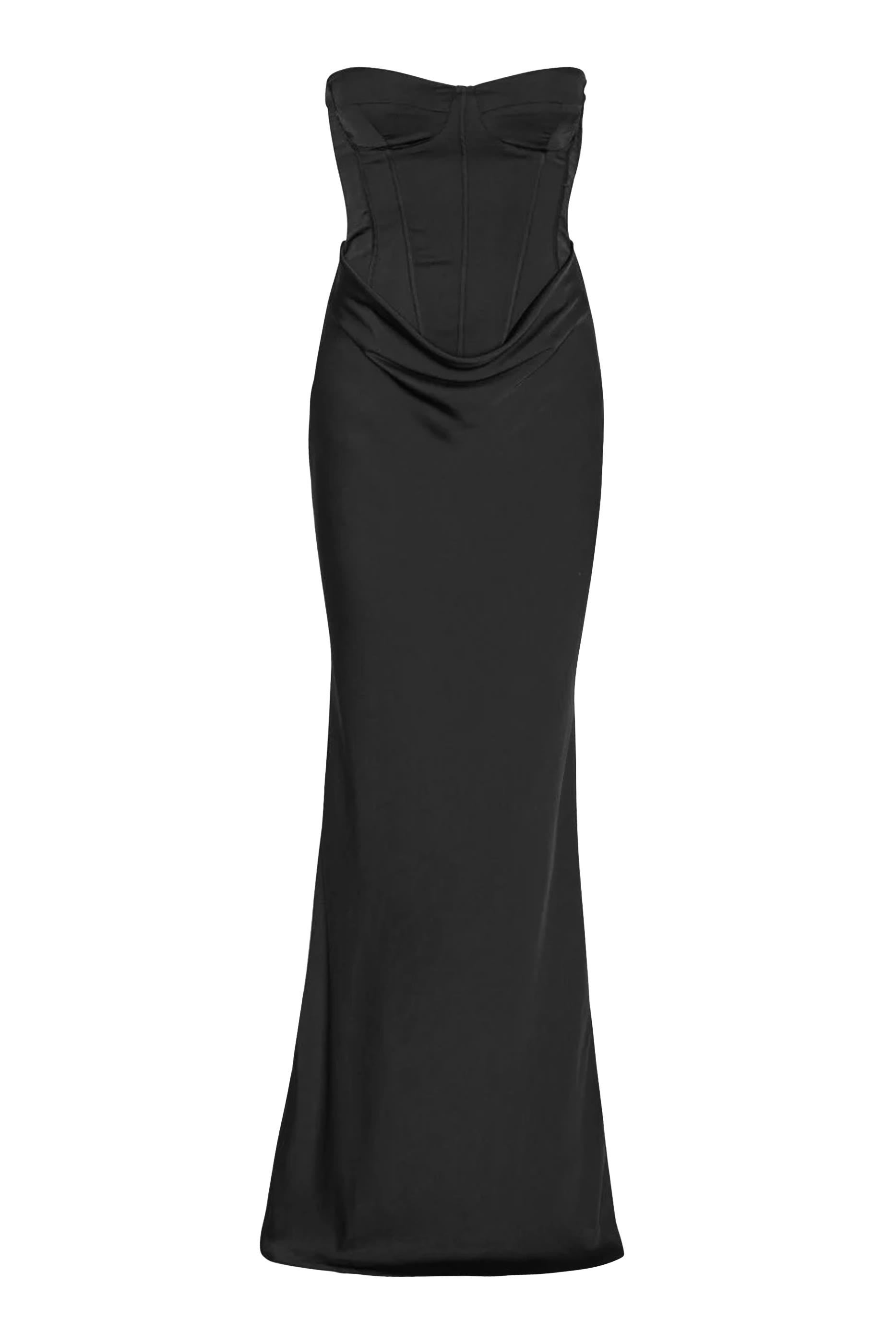 Satin Corset Maxi Dress