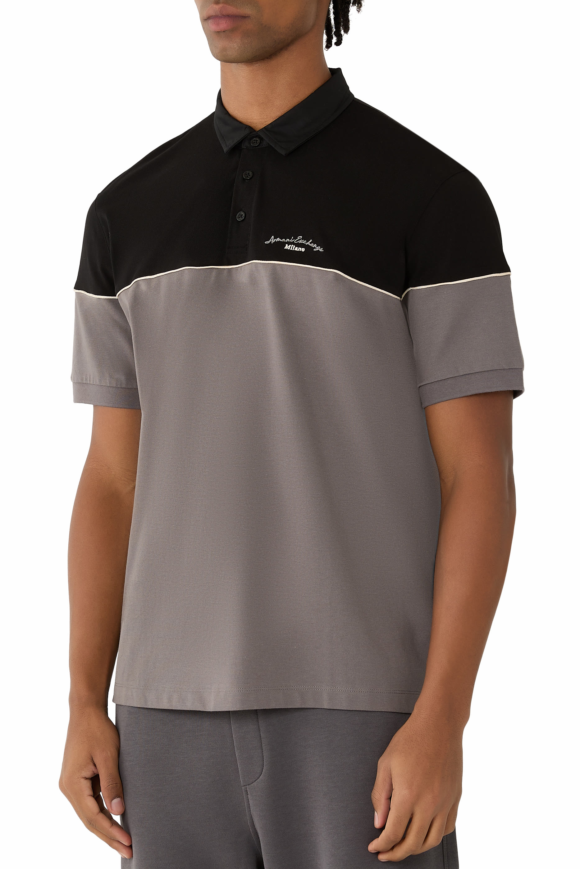  Regular Fit Two-Tone Polo 