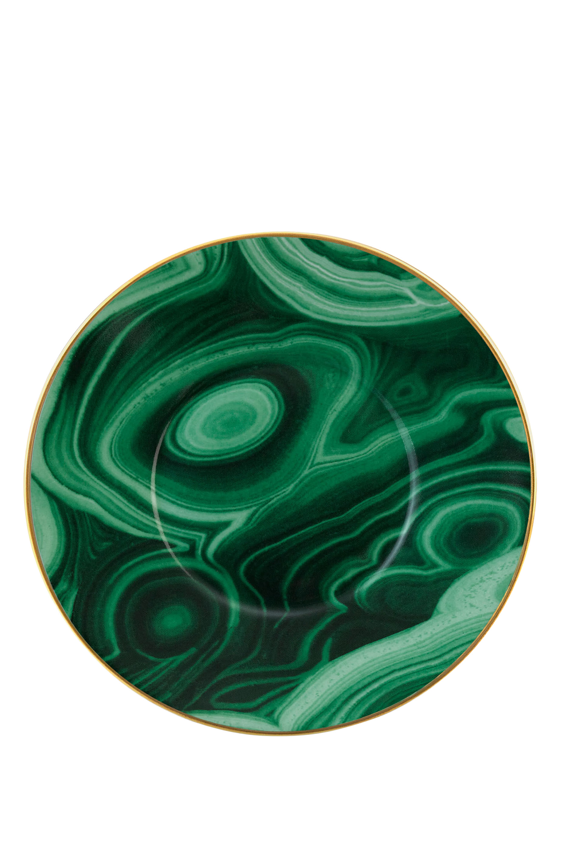 Malachite Espresso Cup & Saucer, Set of 2