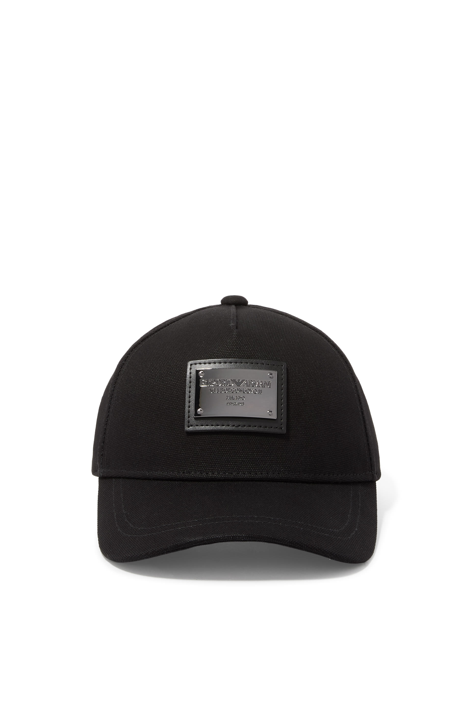 Logo Plaque Cotton Cap