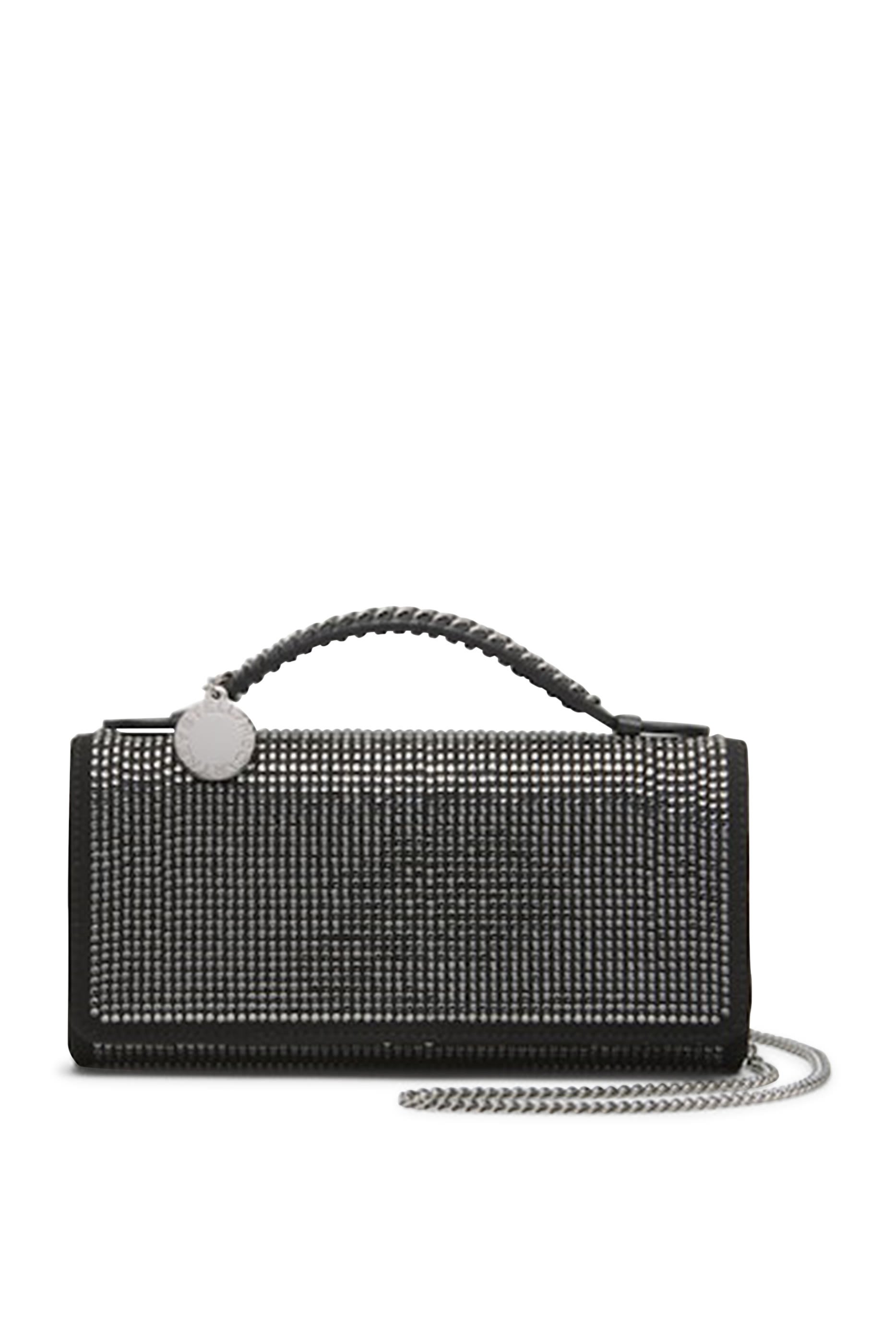 Falabella Crystal-Embellished Clutch Bag