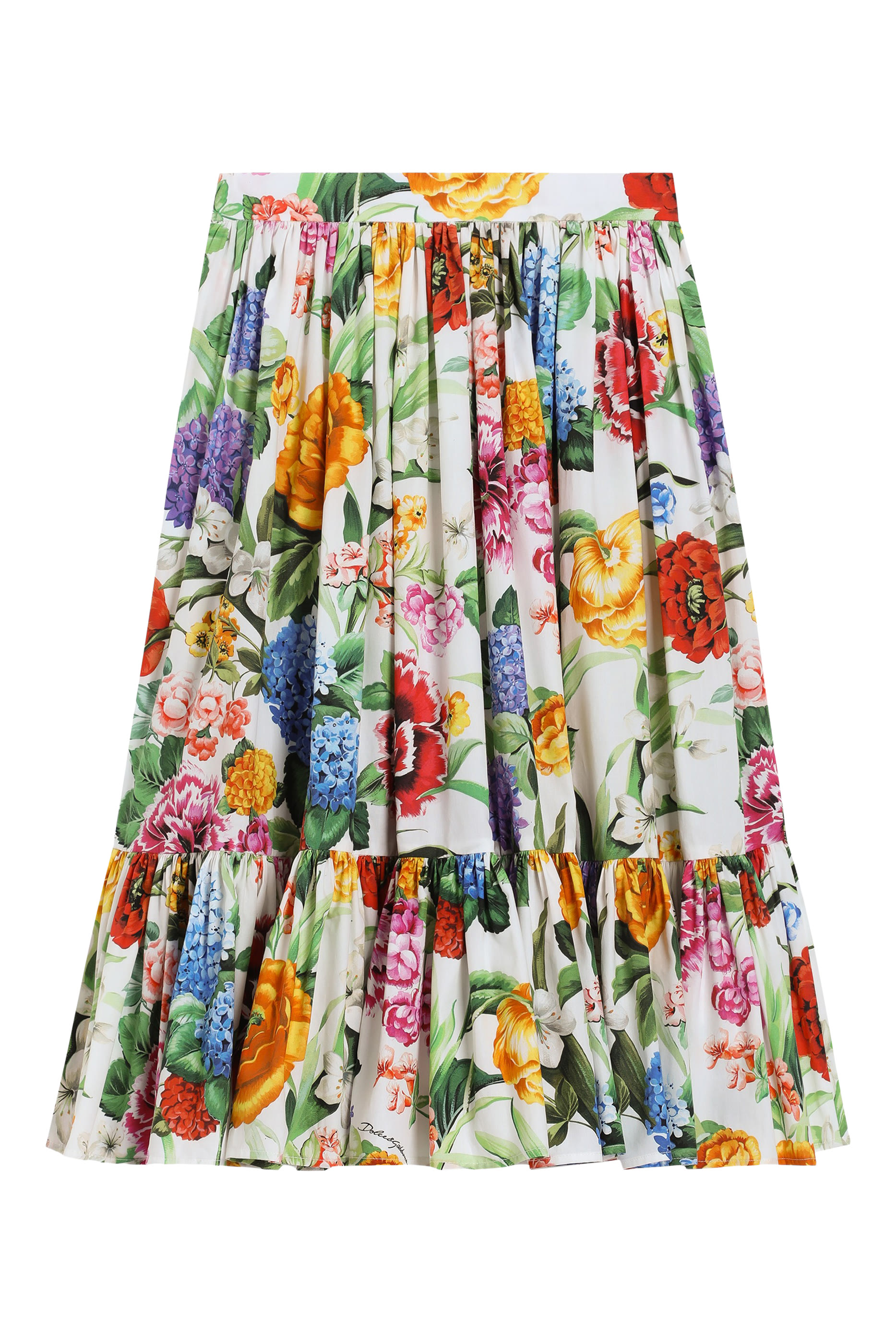 Kids Floral-Print Poplin Skirt