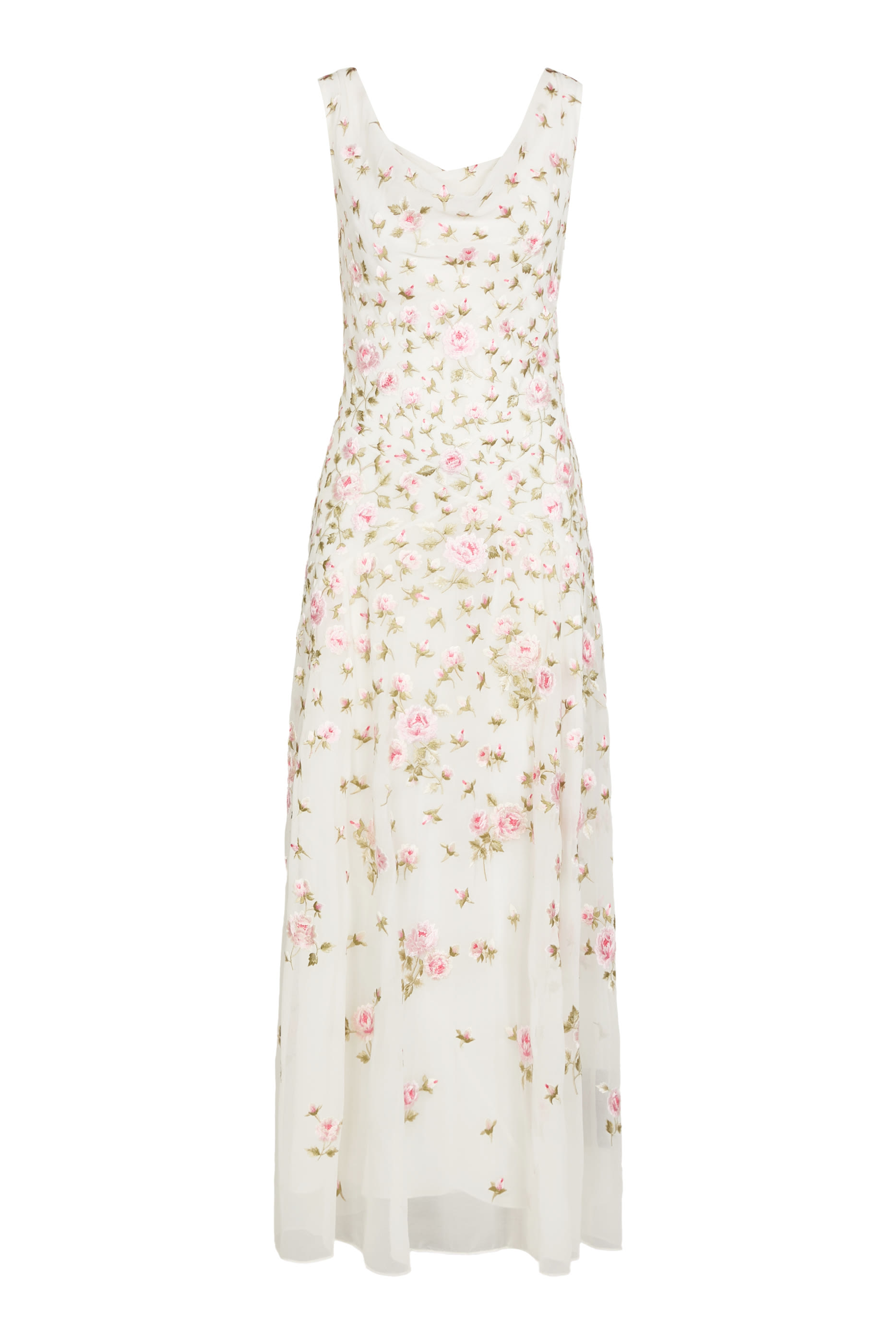 Rose Bloom Georgette Gown