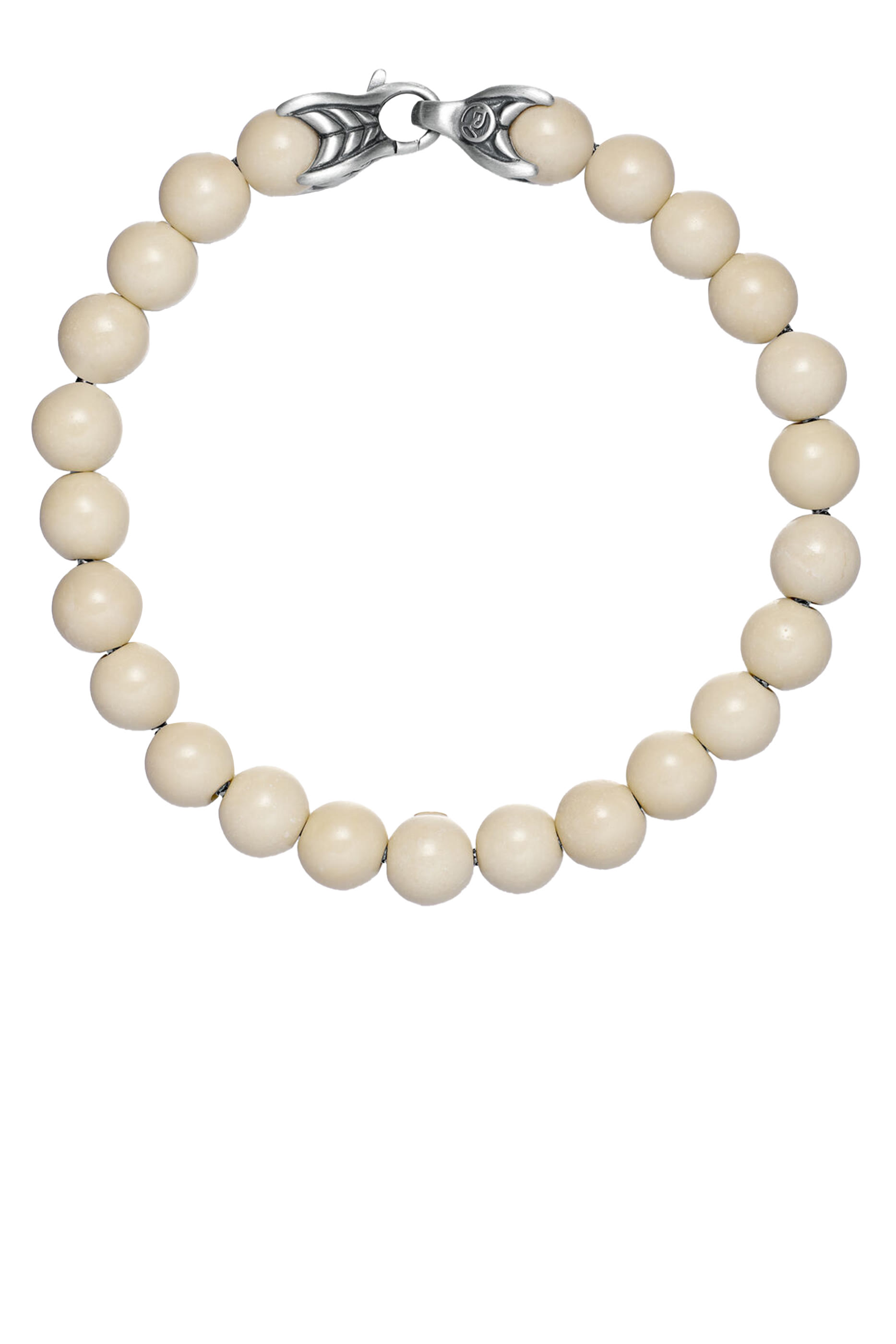 Spiritual Beads River Stone Bracelet, Sterling Silver & Beads