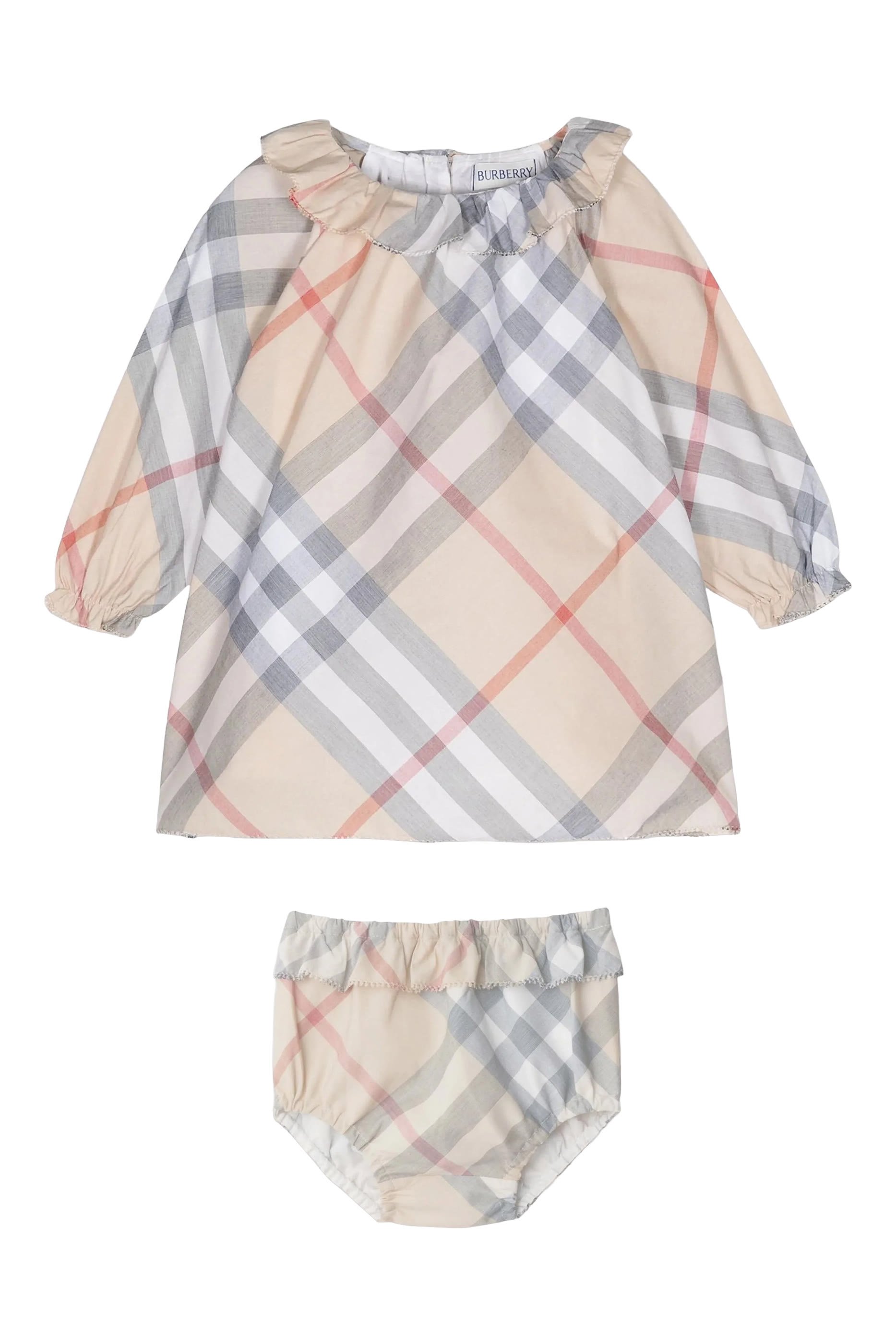 Kids Check Dress Set