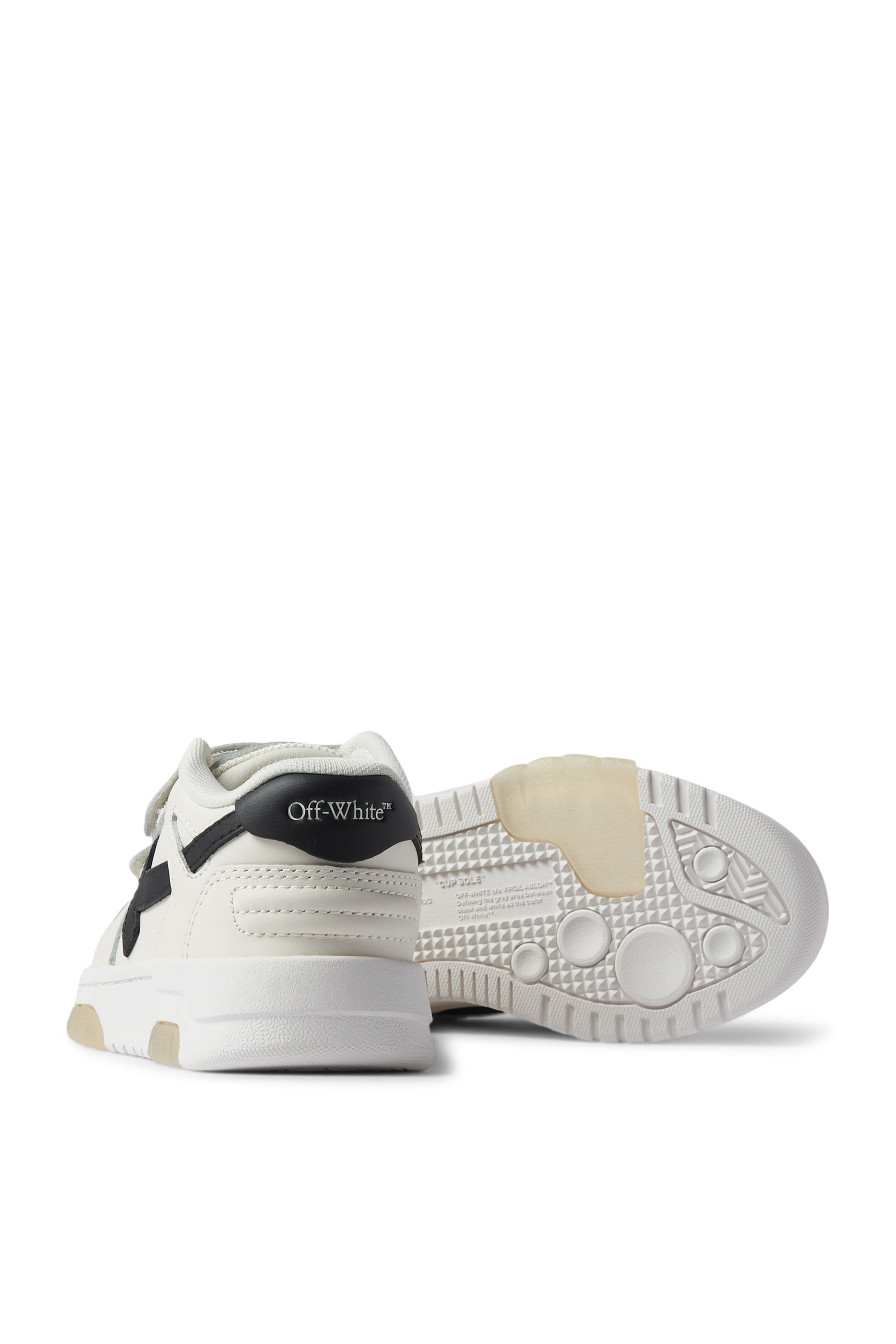 Kids Out Of Office Straps Leather Sneakers