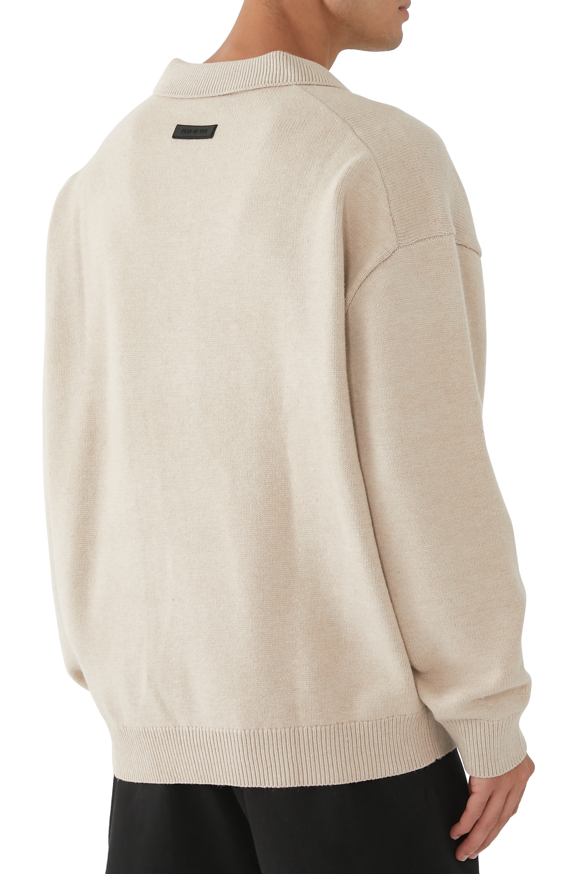 Essentials Knit Polo Sweater