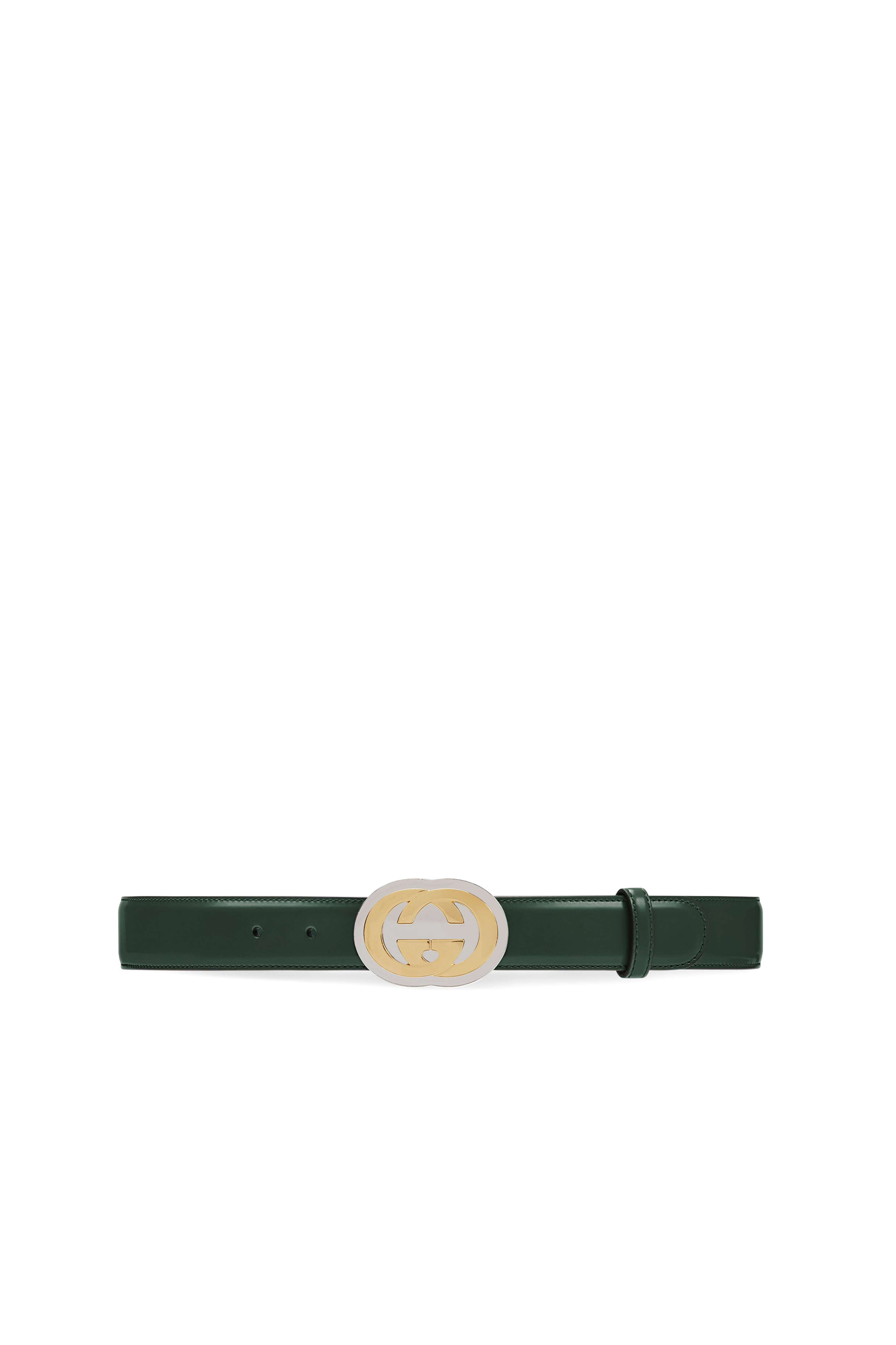 Interlocking G Buckle Leather Belt