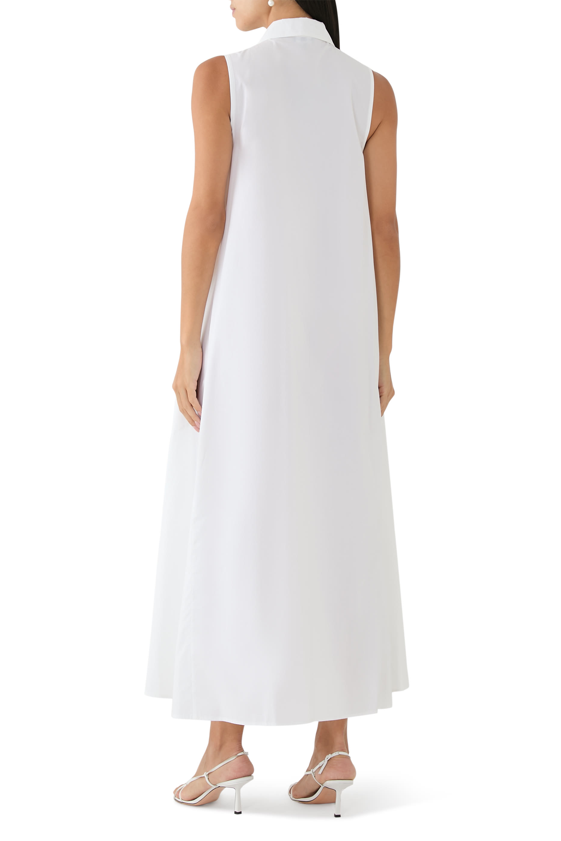 Poplin Flared Long Dress