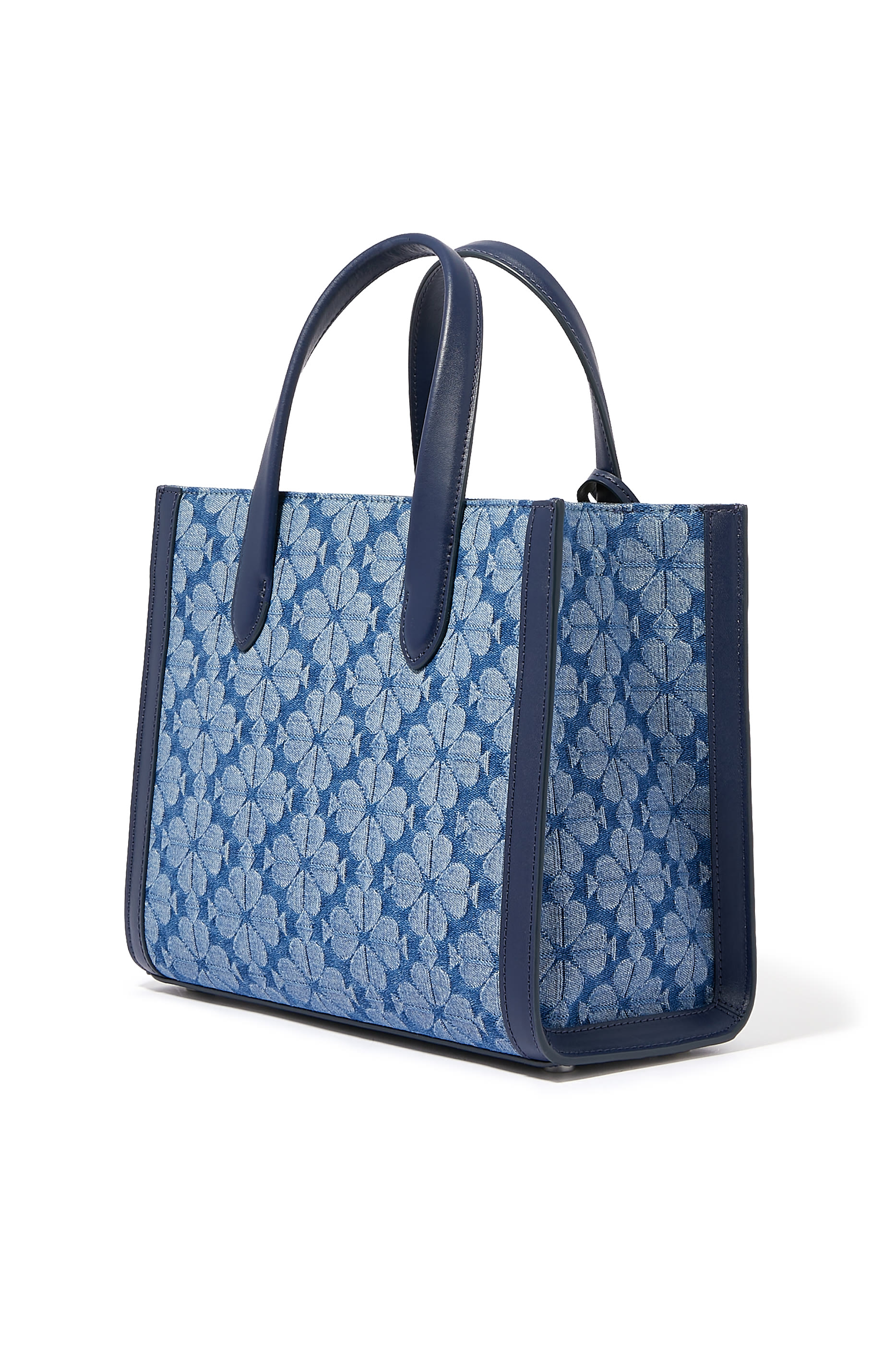 Spade Flower Denim Small Manhattan Tote Bag