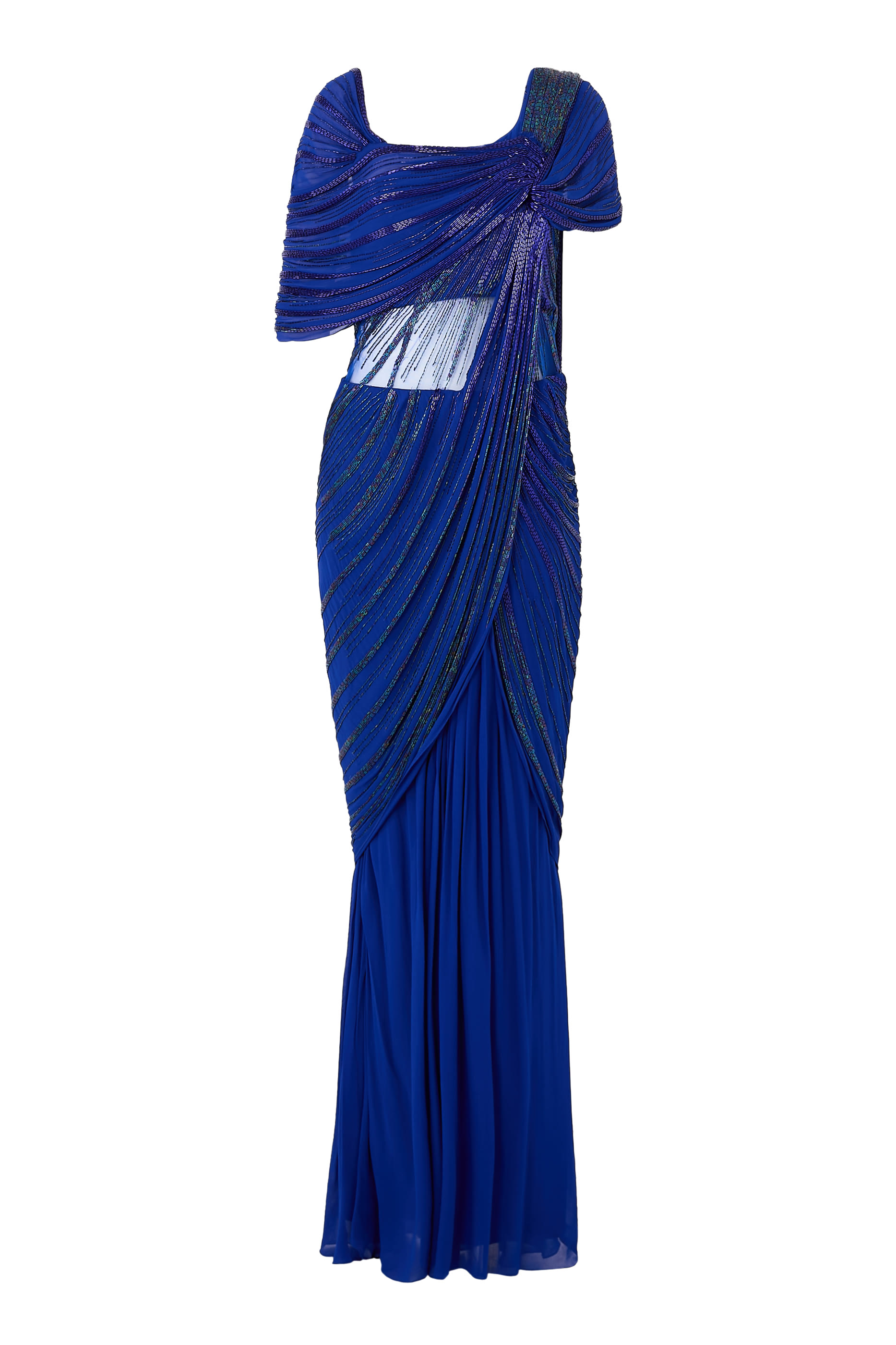 Sculpted Saree Gown