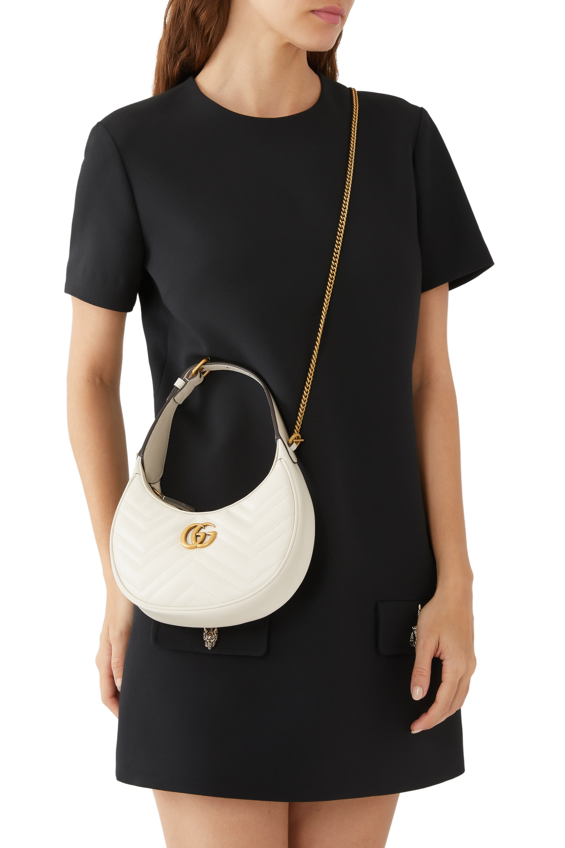 GG Marmont Half-Moon Mini Bag