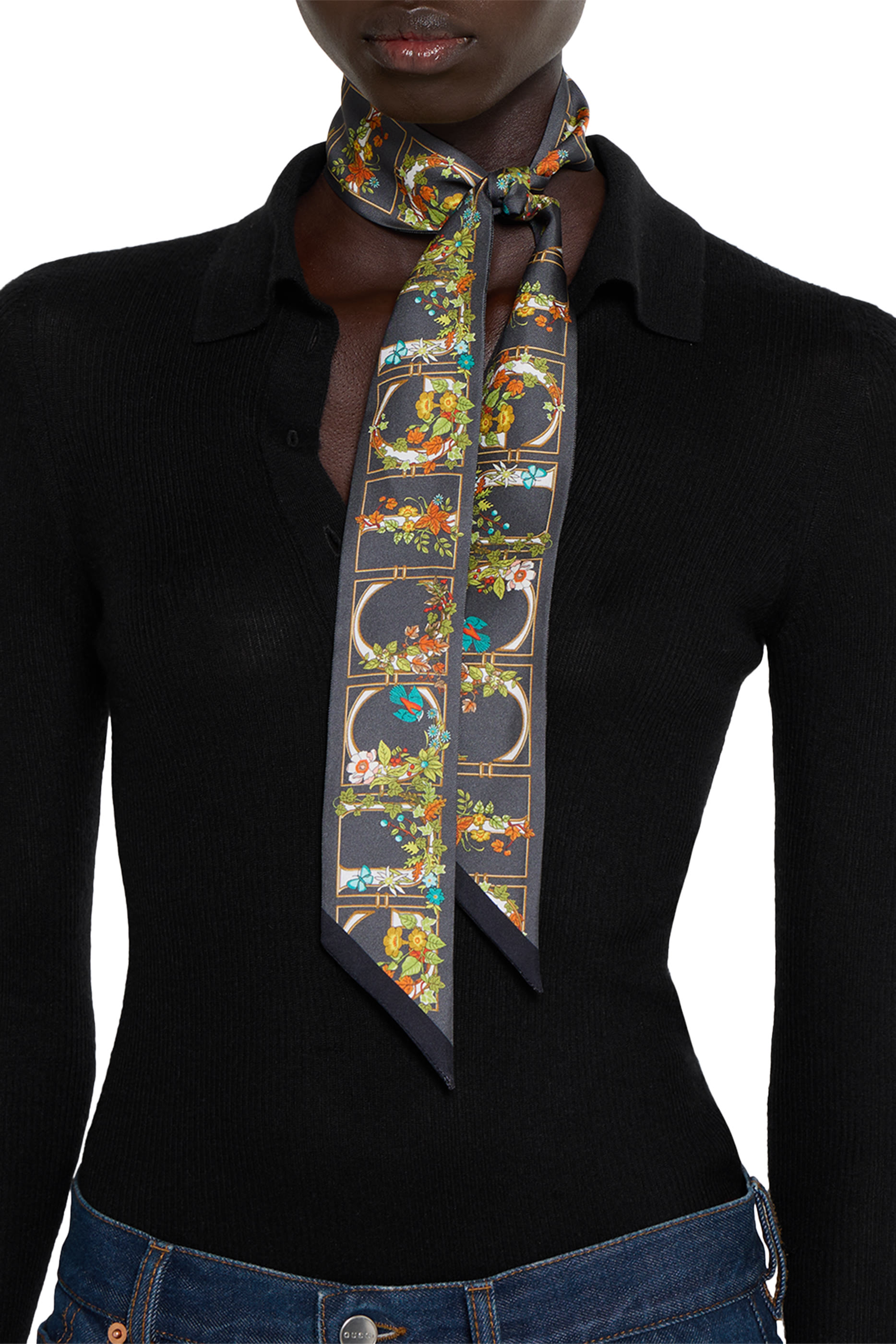 Printed Silk Twill Ribbon 